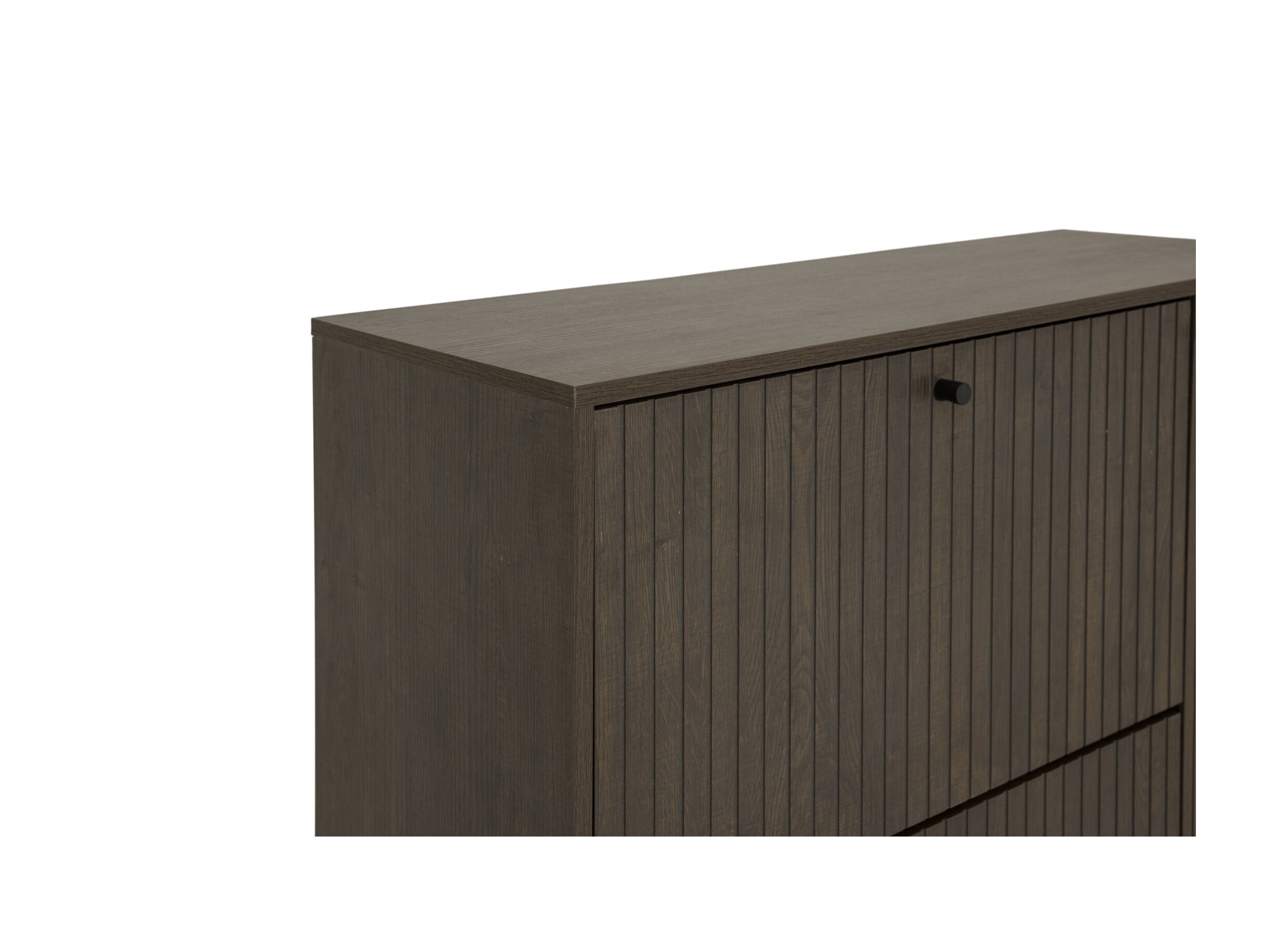 Detail - Armoire à chaussures Stripes 98,7x35x140,4cm - décor - smoked chêne