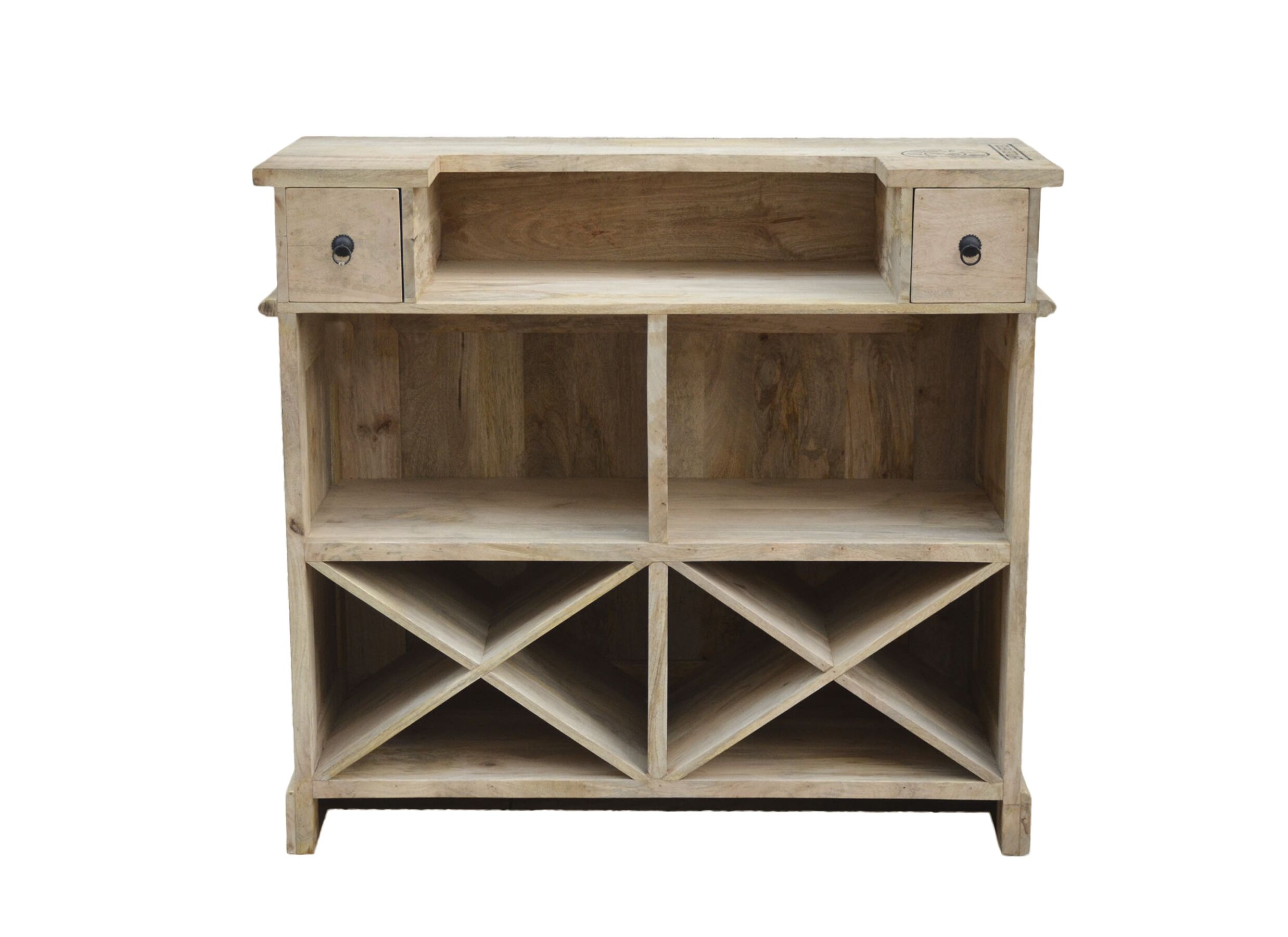 Barkast Djinn 120cm - mango massief - naturel
