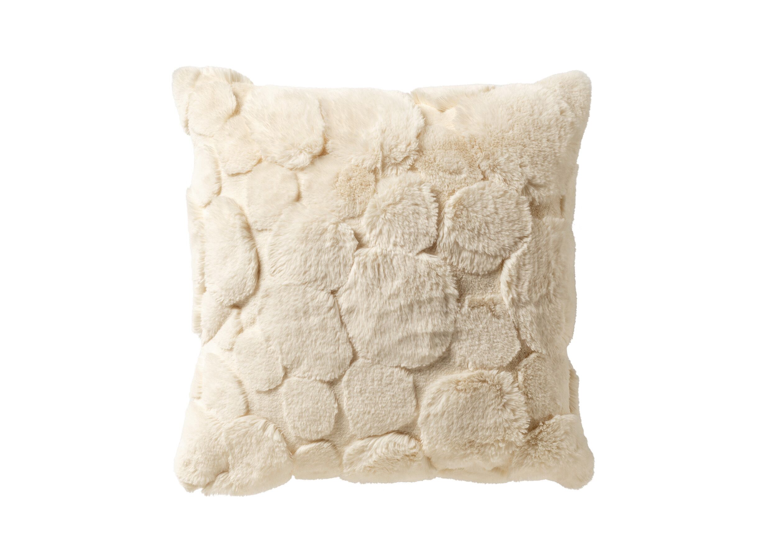 Kussen Pom 45x45cm - polyester - cannoli cream - Coussin Pom 45x45cm - polyester - cannoli cream