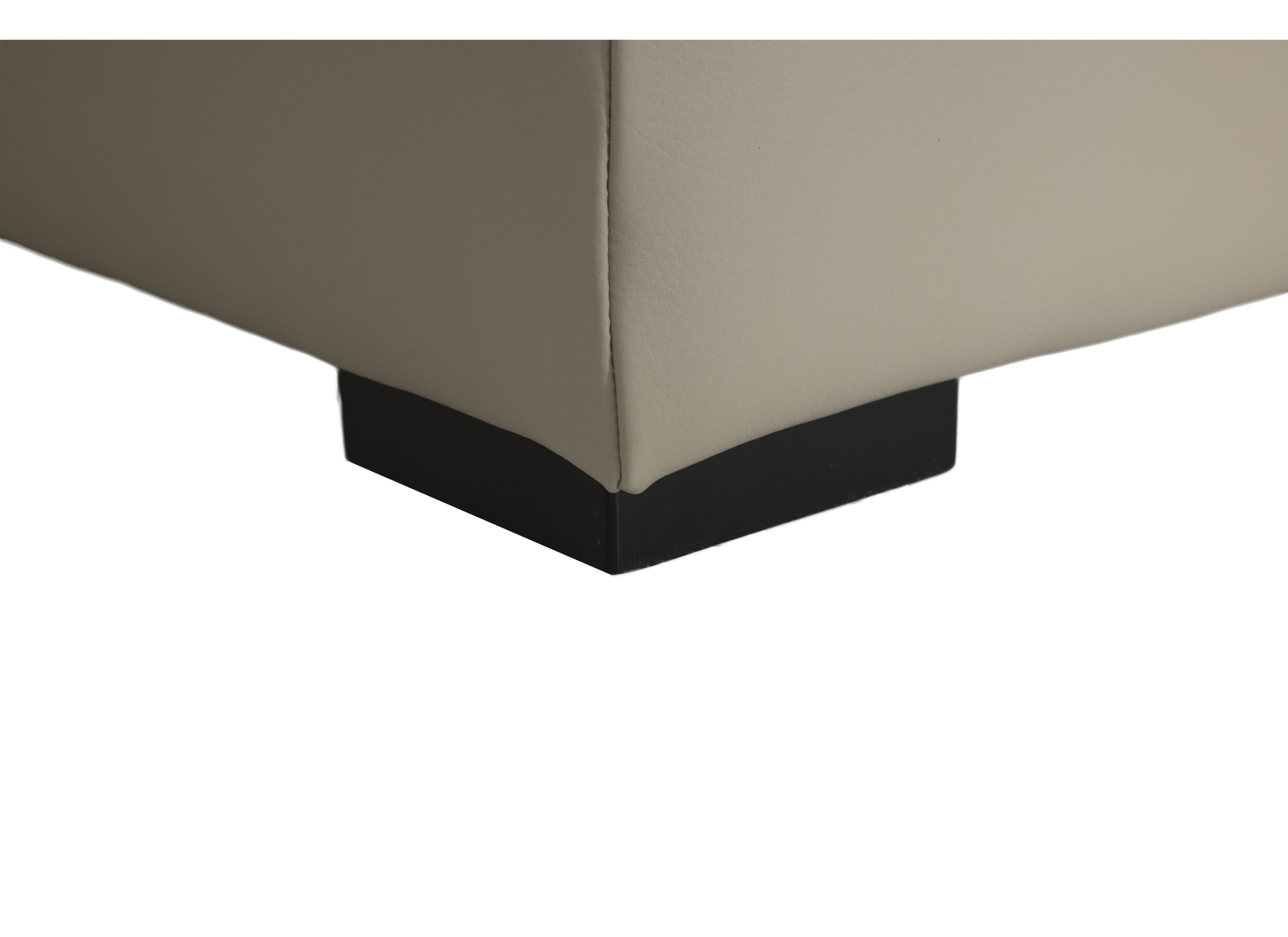 Detailfoto - Hoeksalon Walk 380x303cm - leder - grijs met relax