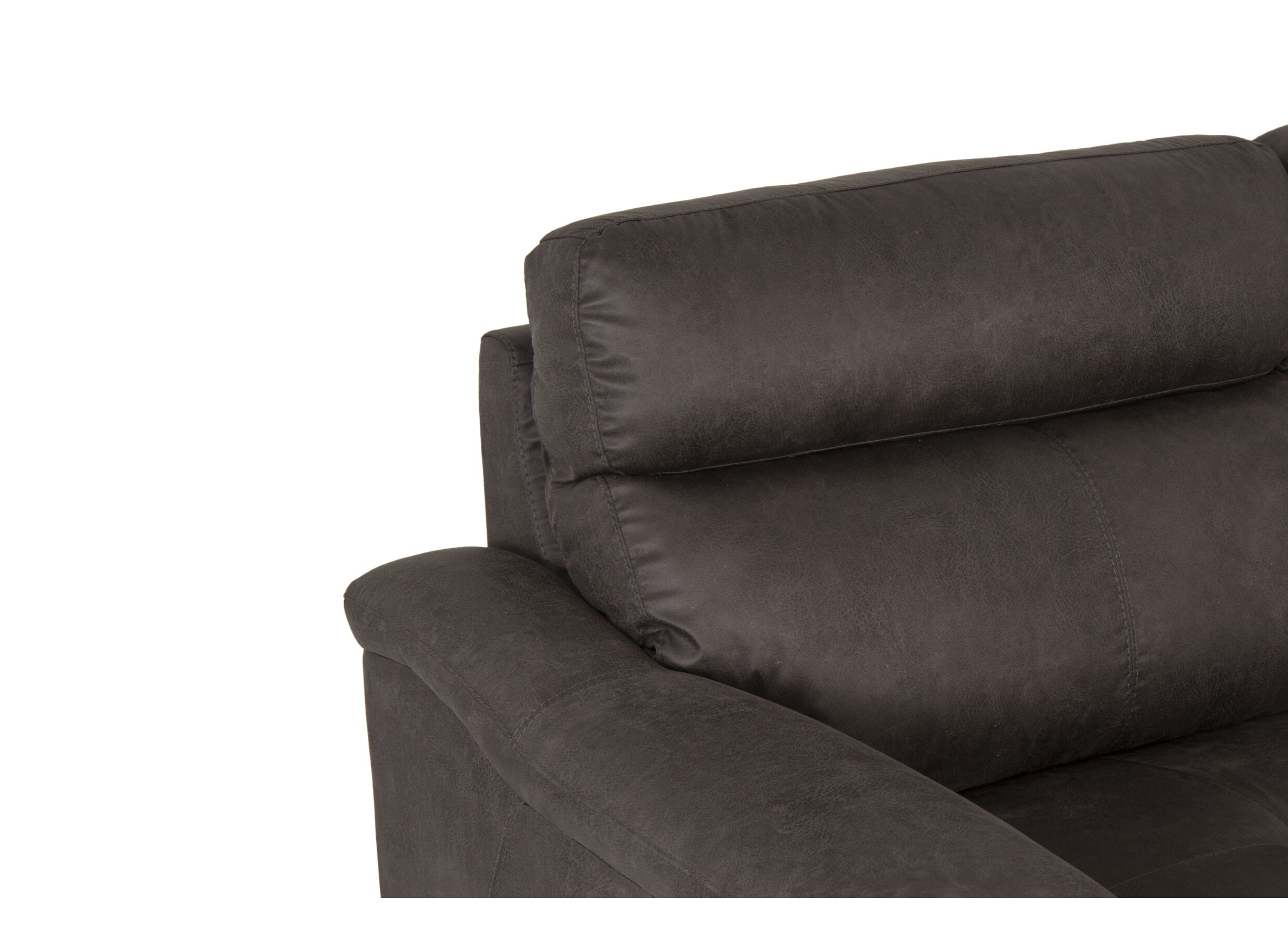 Zetel Angele 2,5+2-zit - stof - bruingrijs met relax