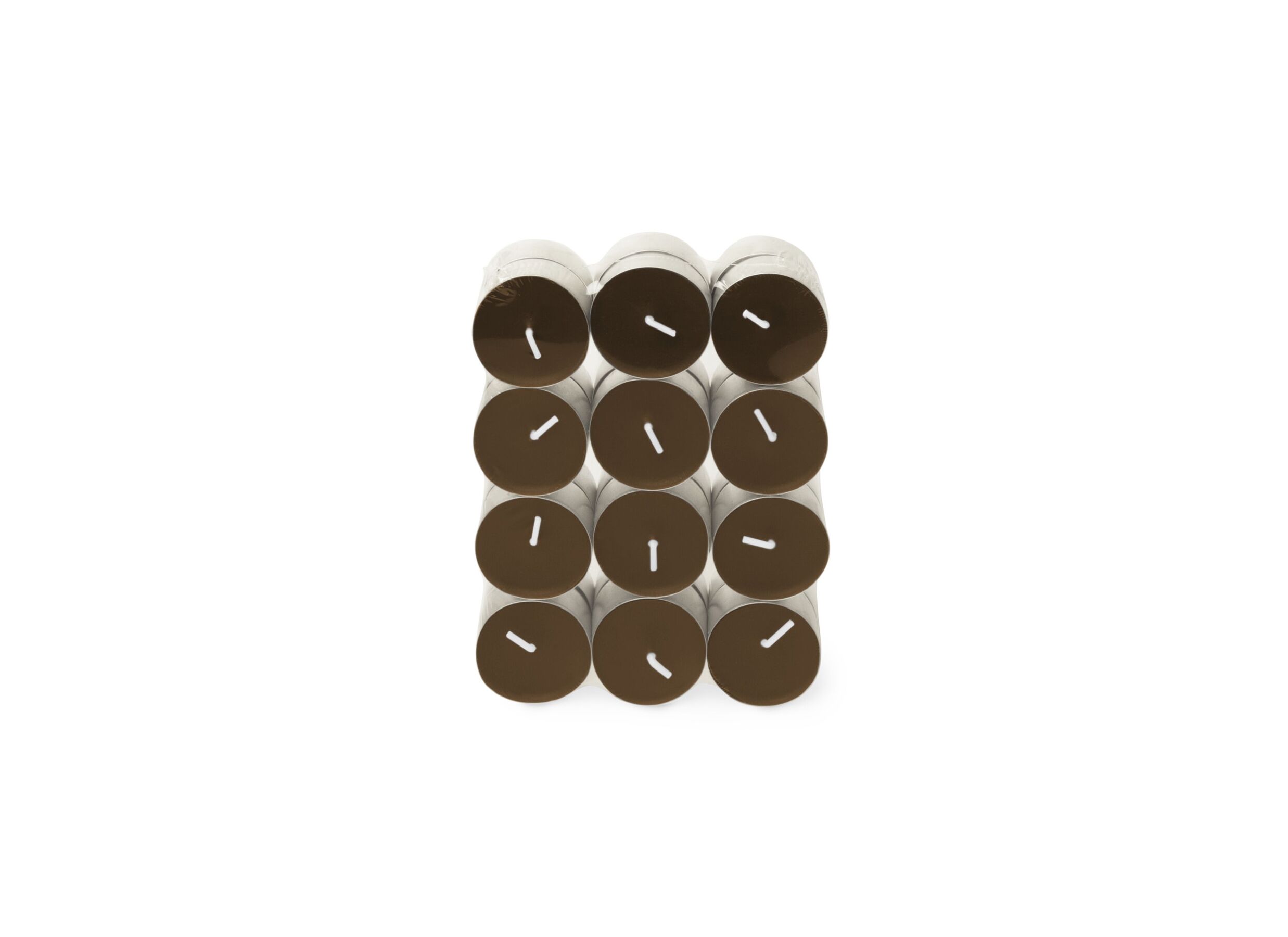 Theelichtjes Twinkling Touch 4 - Bougie chauffe-plat Twinkling Touch 4,5h brun, 24 pièces