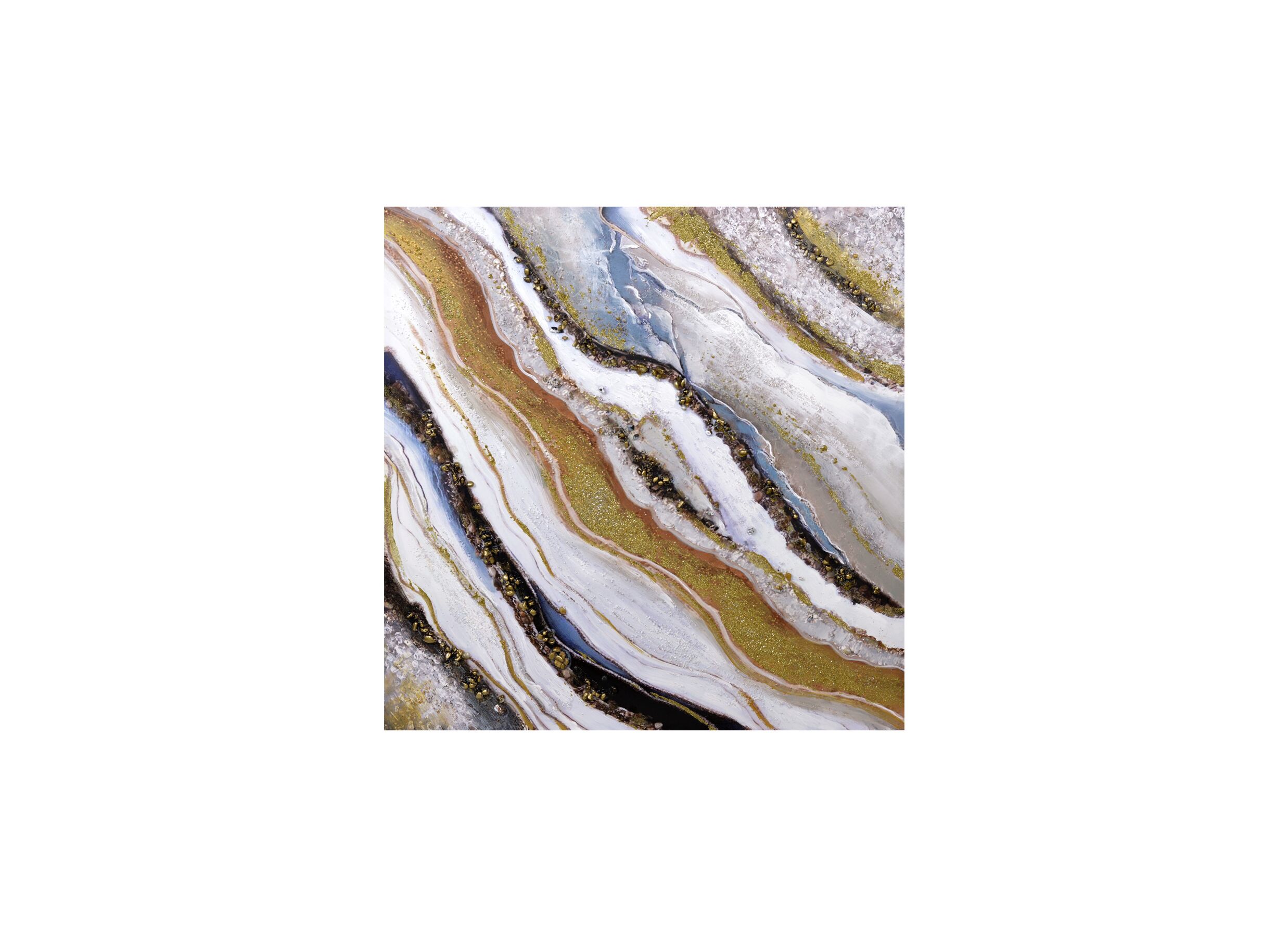 Peinture Fossil 100x100cm - Peinture Fossil 100x100cm