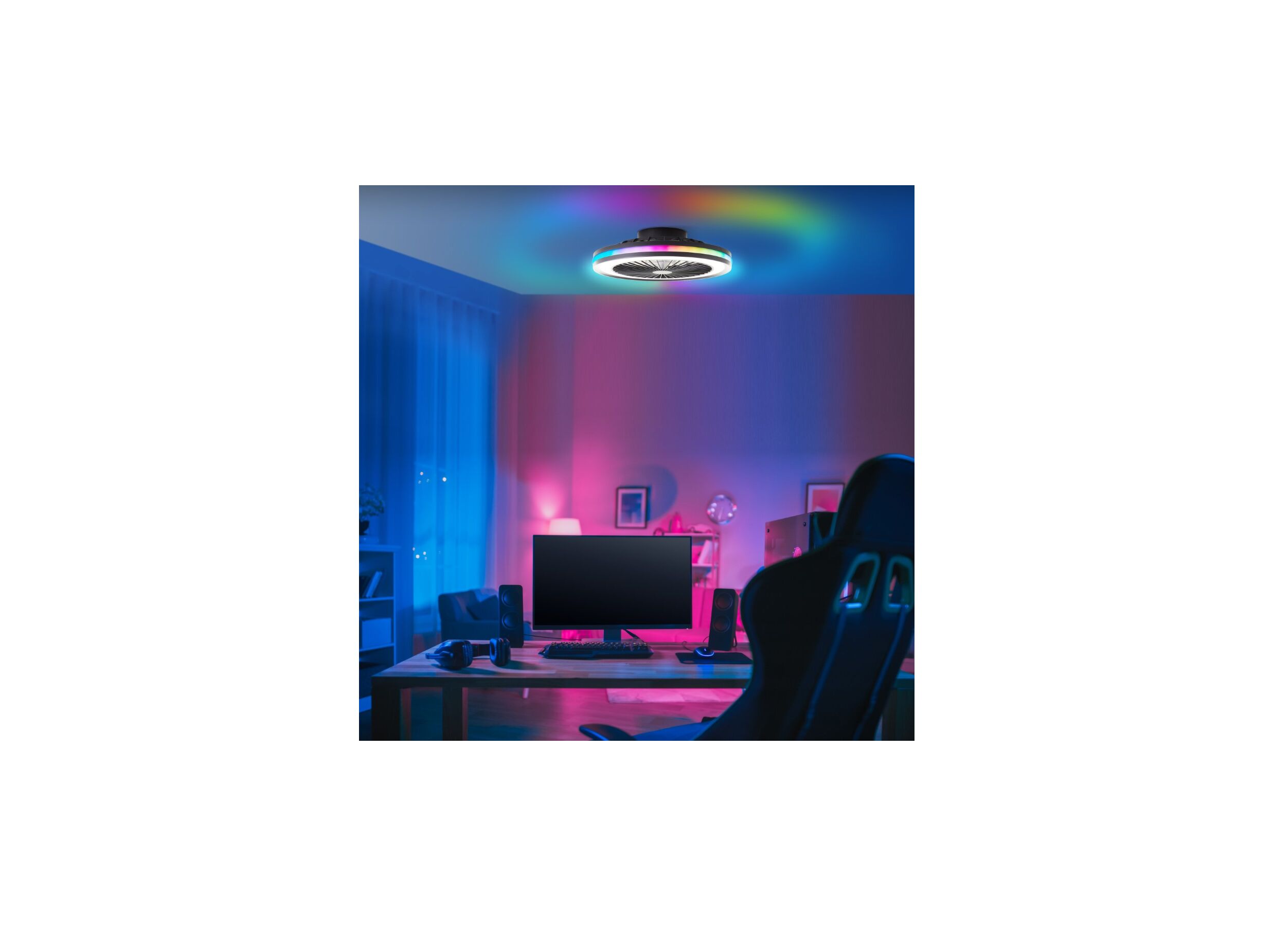 Foto ambiance - Plafonnier Palmero Ø46,6cm