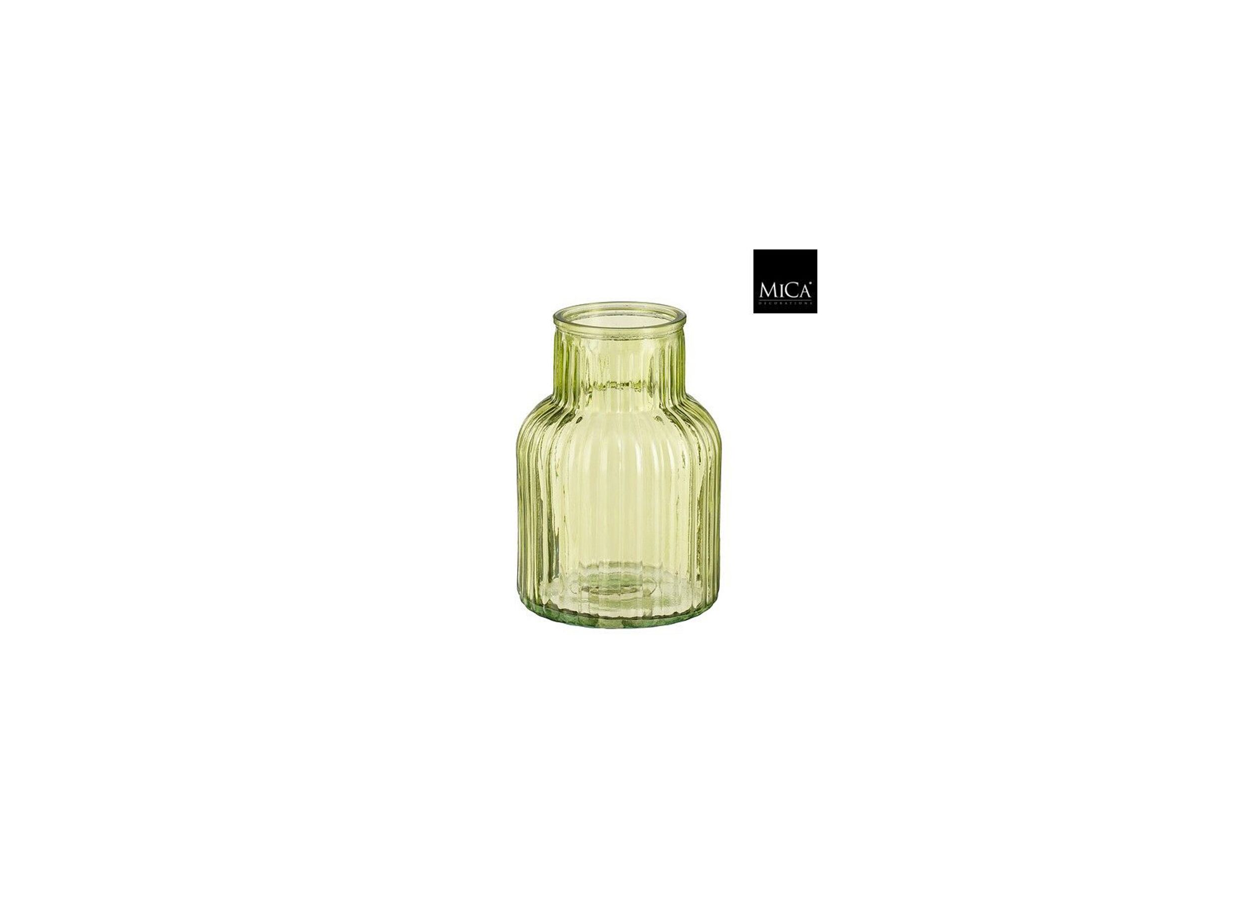 Plus Important - Vase Ambre H20cm - verre - citron vert