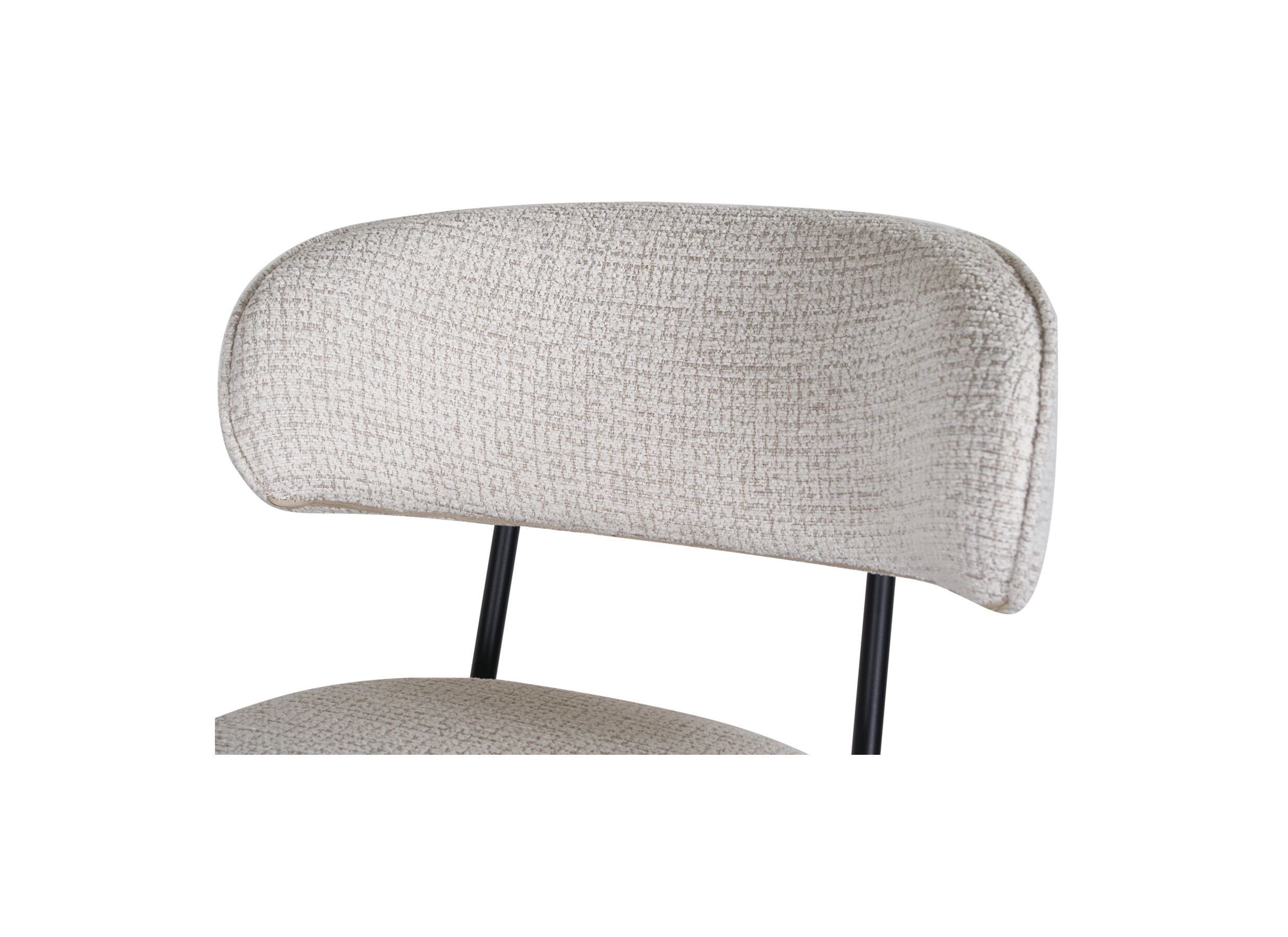 Detail - Chaise Suki 53x61,5x79cm - tissu - beige