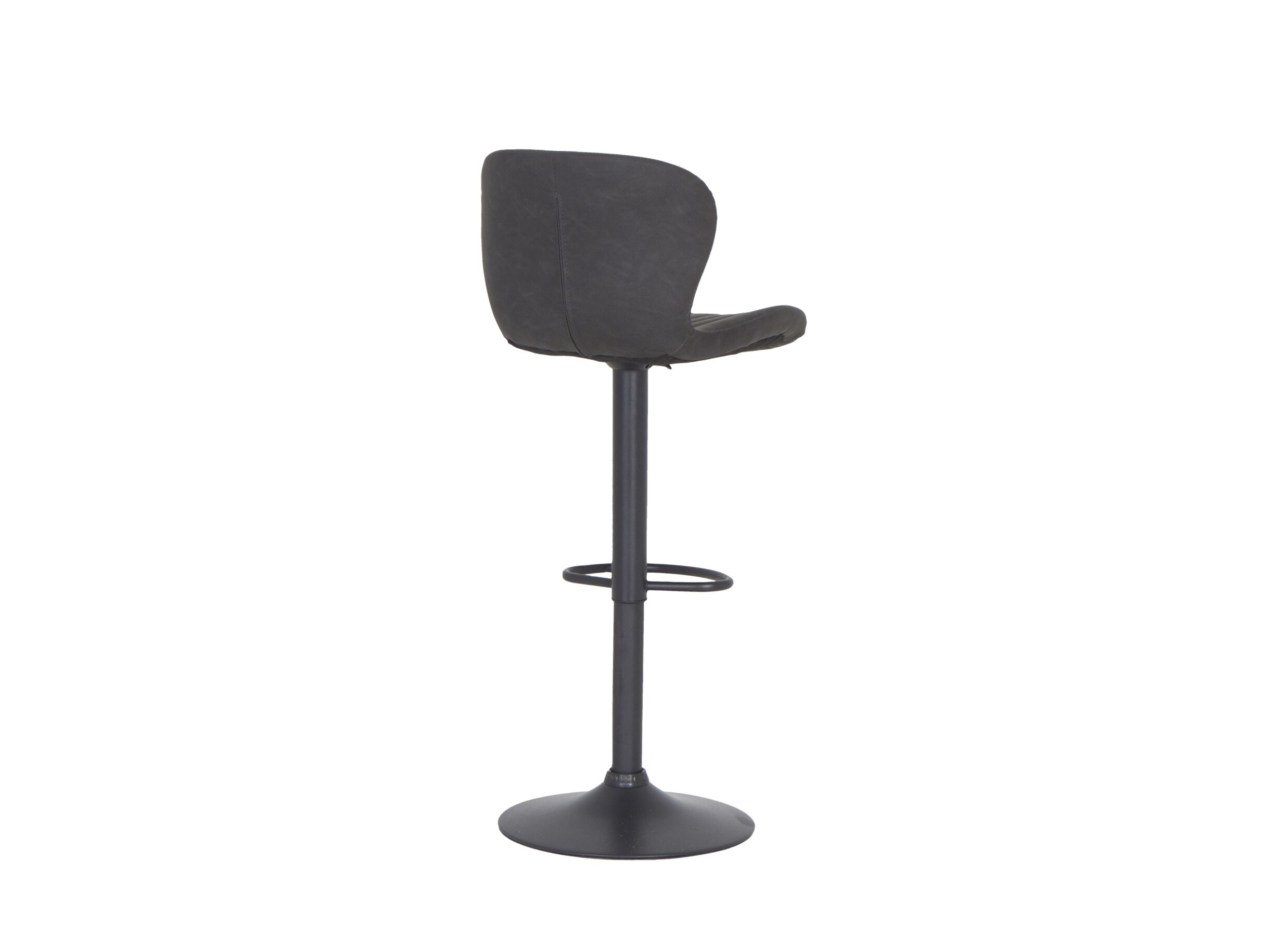 Chaise de bar Jukebox HA63-84cm similicuir anthracite - Chaise de bar Jukebox HA63-84cm - similicuir - anthracite