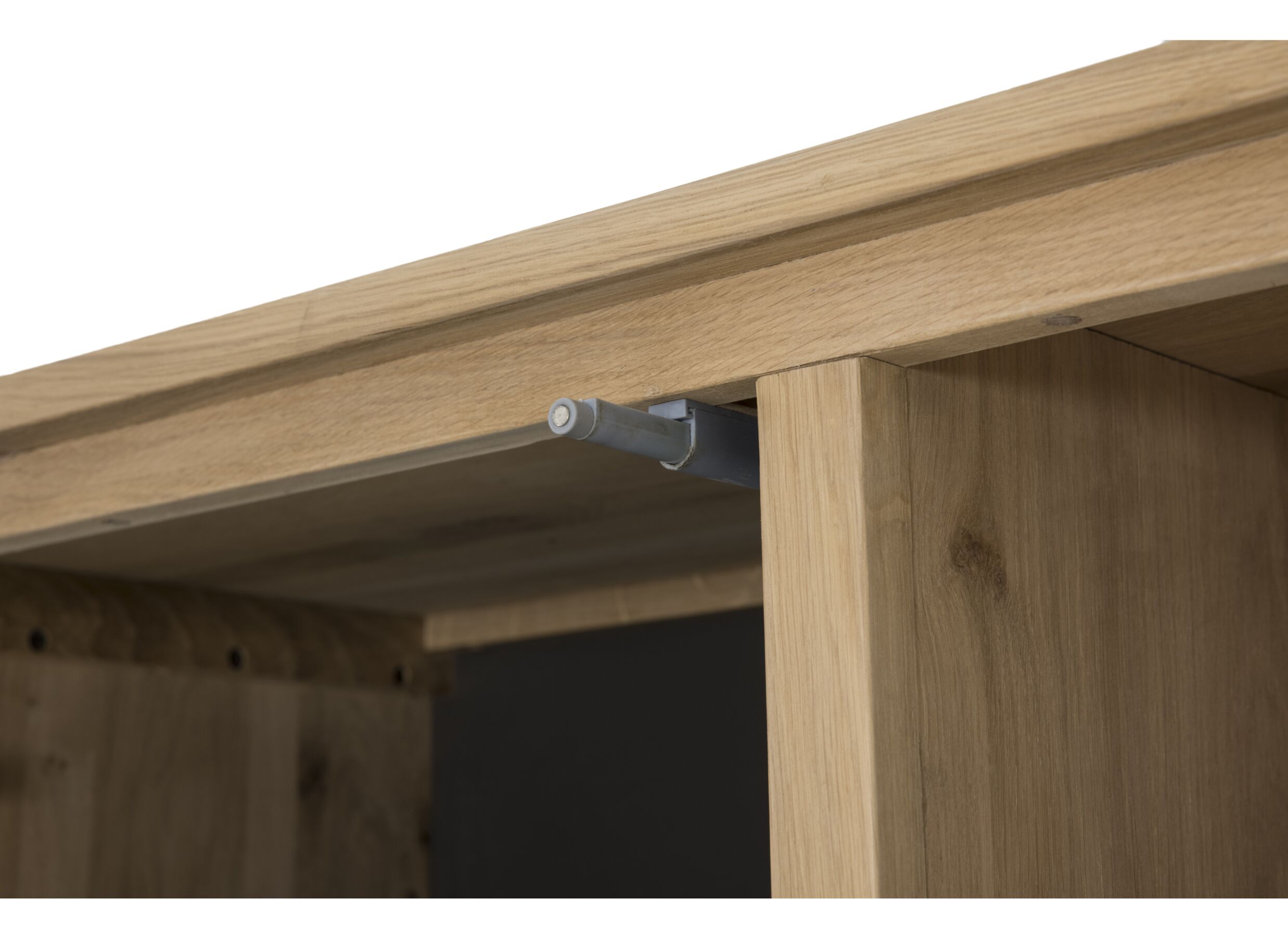 Armoire Nomade 120x45x200cm - chêne massif & placage & décor - naturel
