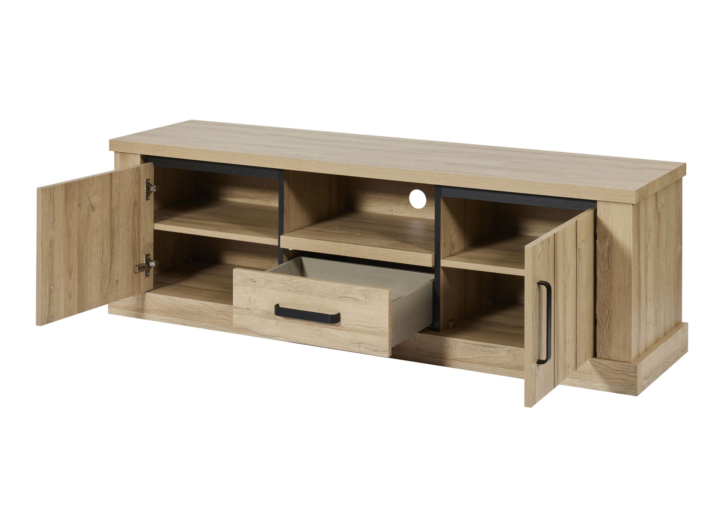 Tv-meubel Tibo - meubelplaat - French oak 174cm