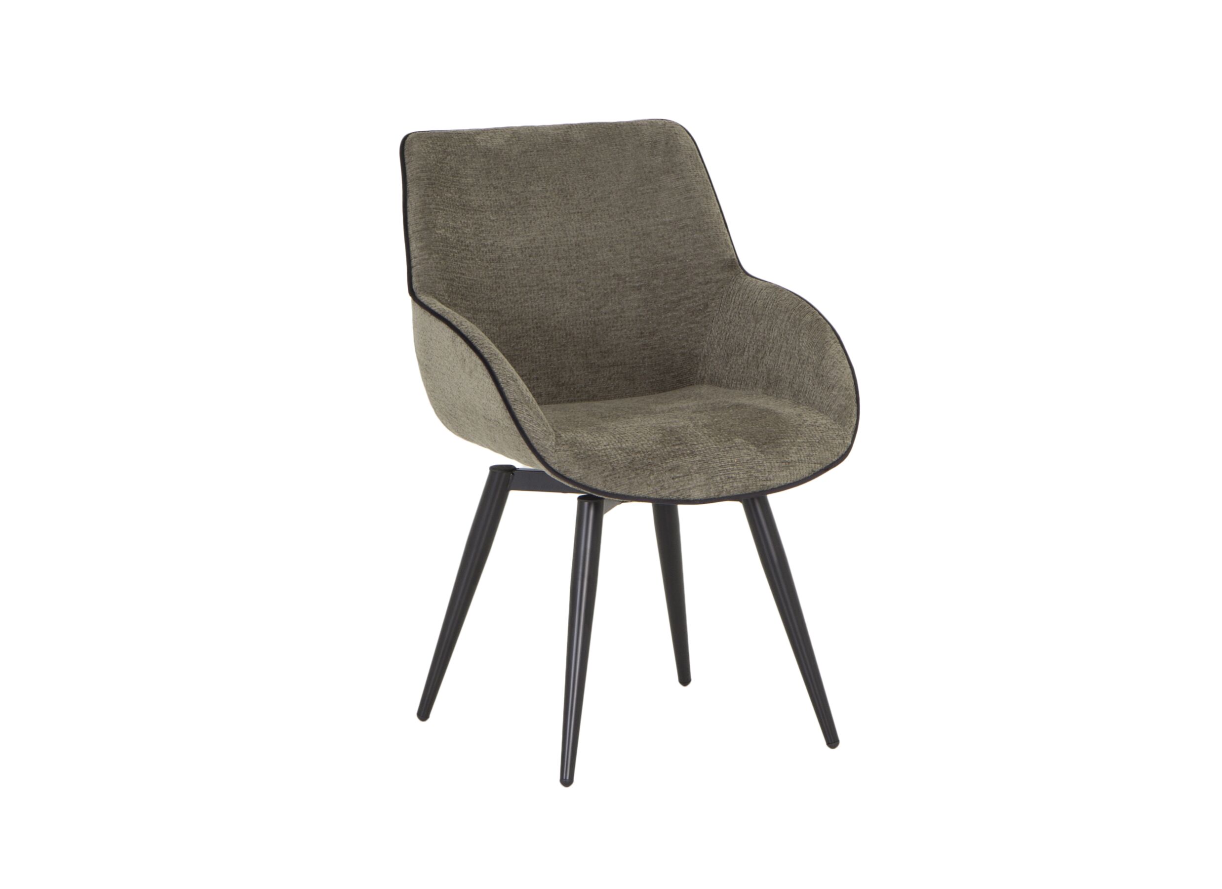 Chaise coque Brentano tissu vert - Chaise coque Brentano 62,5x57x84cm - fibre polyester - vert