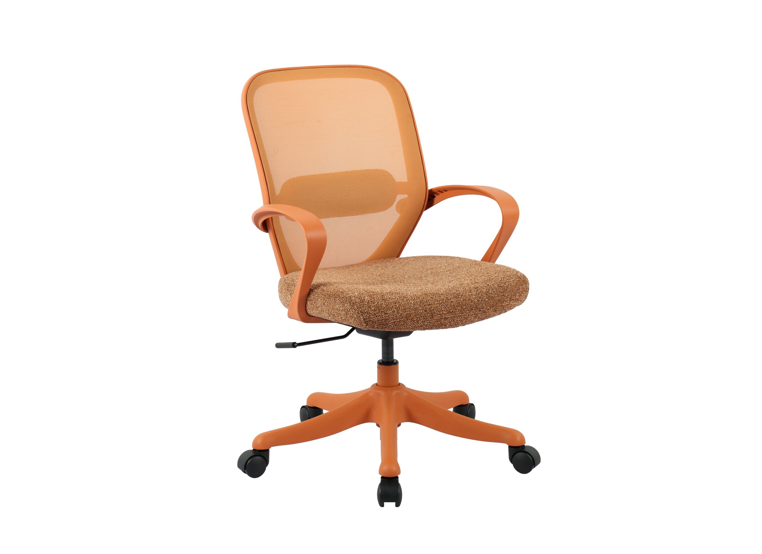 Bureaustoel Apricot 60x64x88 - Bureaustoel Apricot 60x64x88,5cm - stof - oranje