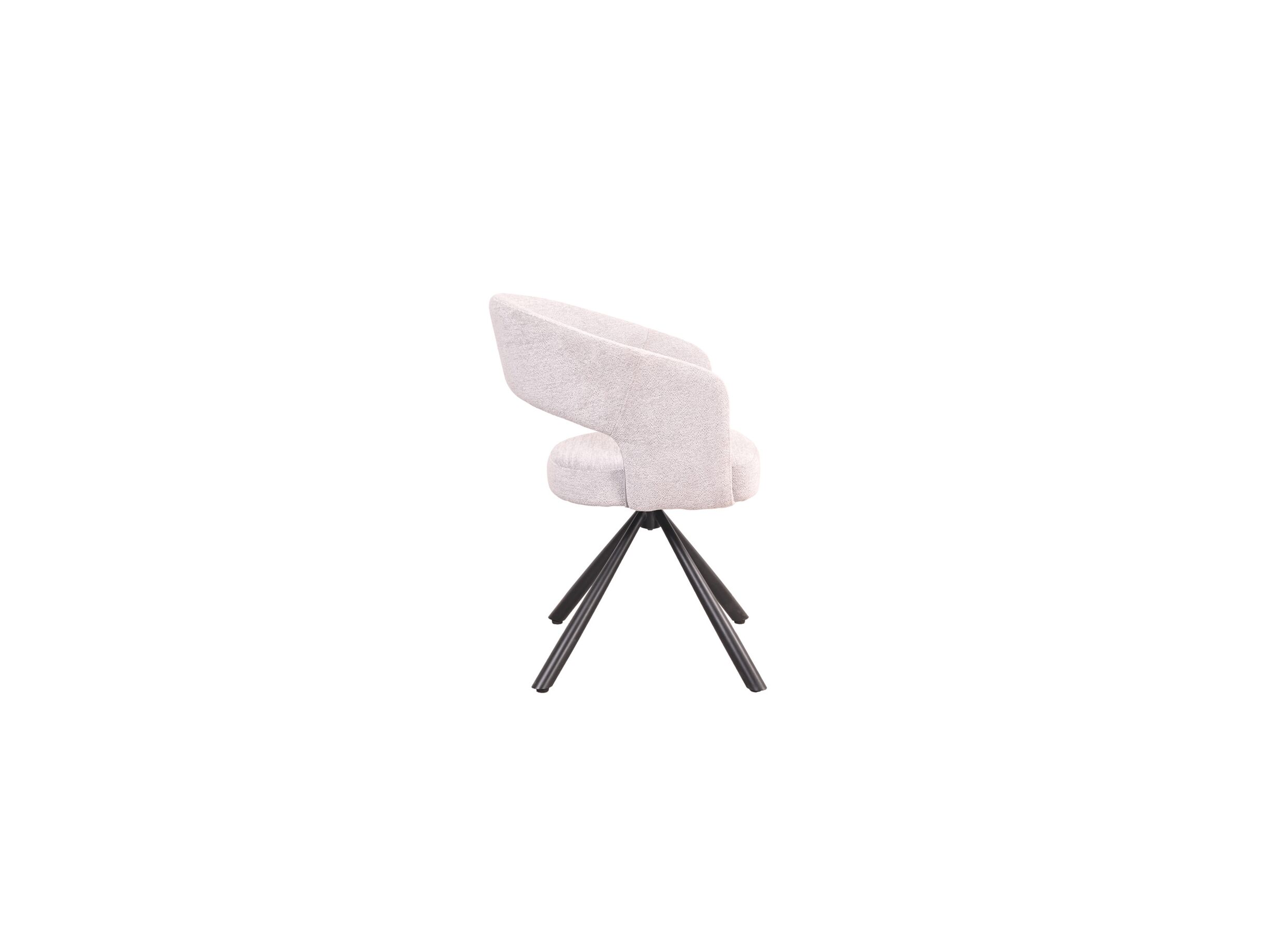 Detail - Chaise pivotante Robin 60x56x79,5cm - tissu - beige