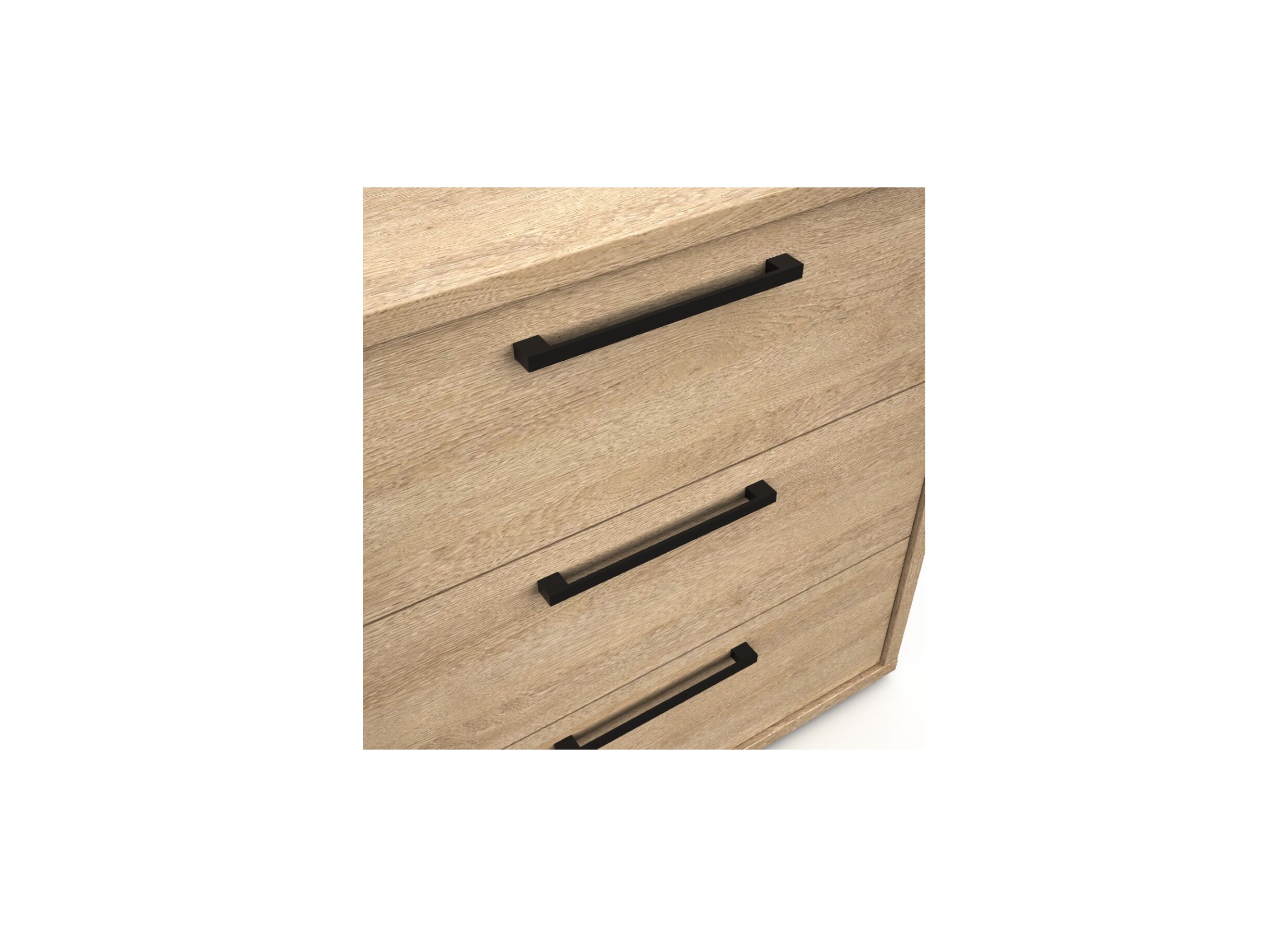 Detailfoto - Commode Tessa 90x44x89cm - melamine - zand eik