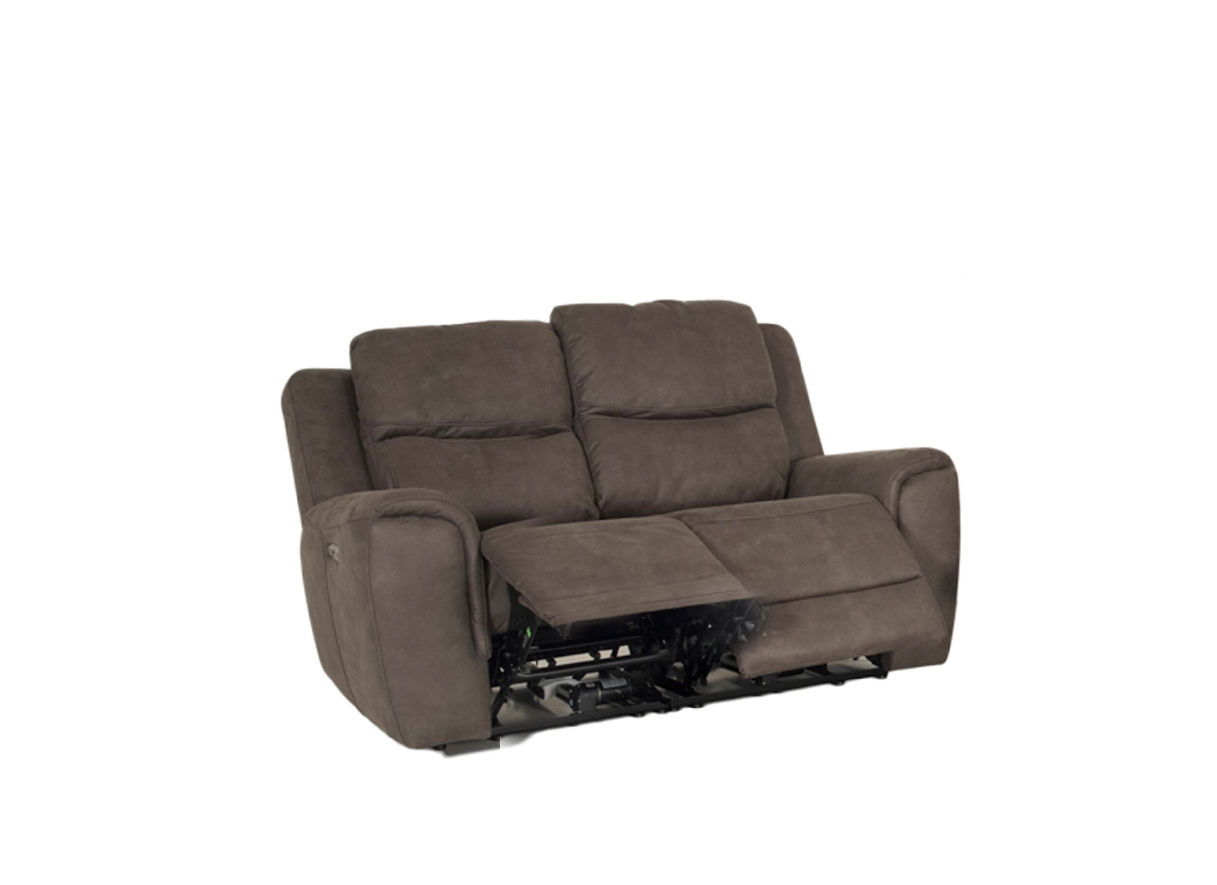 Detailfoto - Zetel Cluny 2-zit - stof - bruingrijs met relax