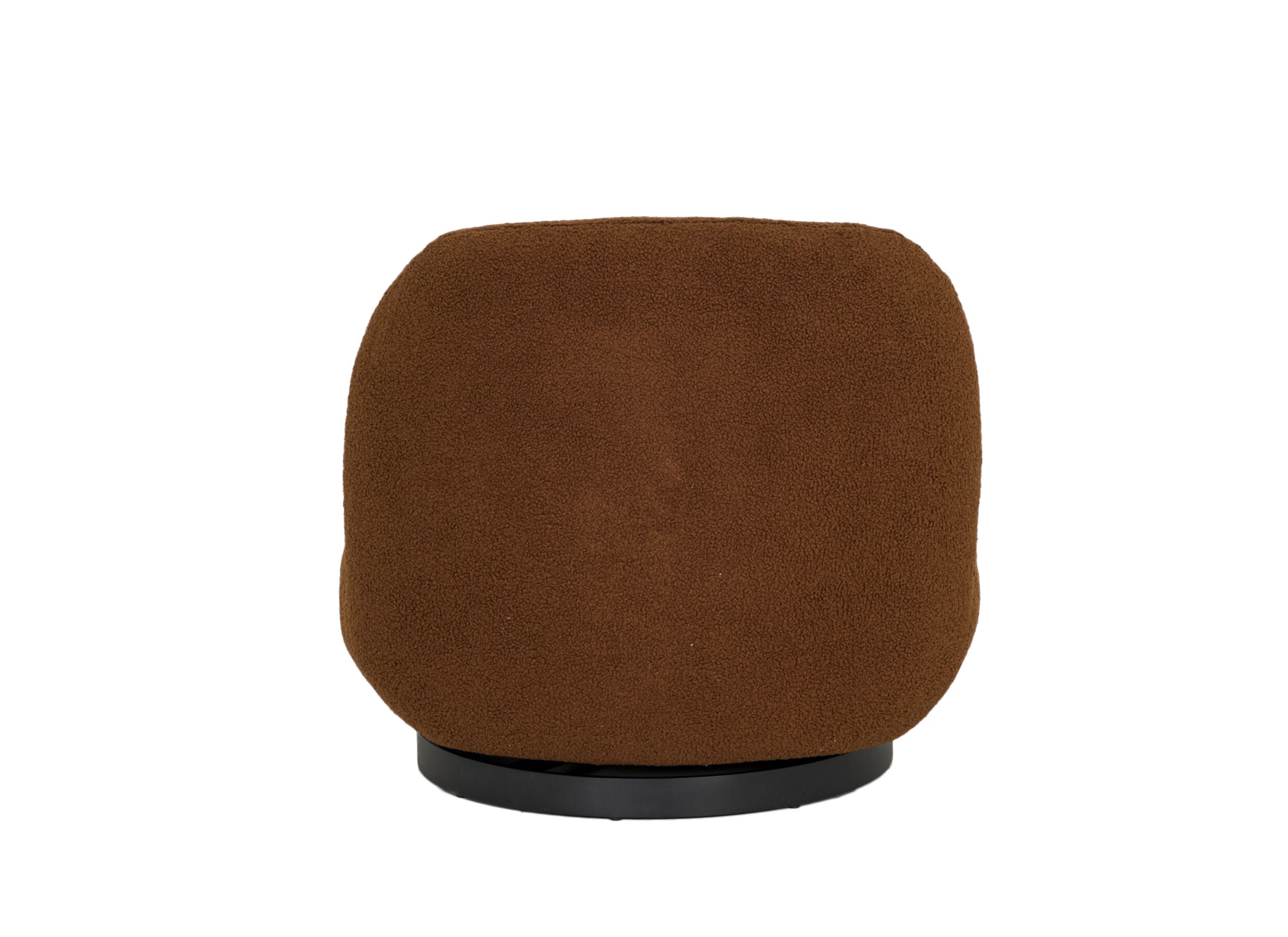 Aperçu - Fauteuil pivotant Criollo 91x95x71cm - bouclé - brun rouille