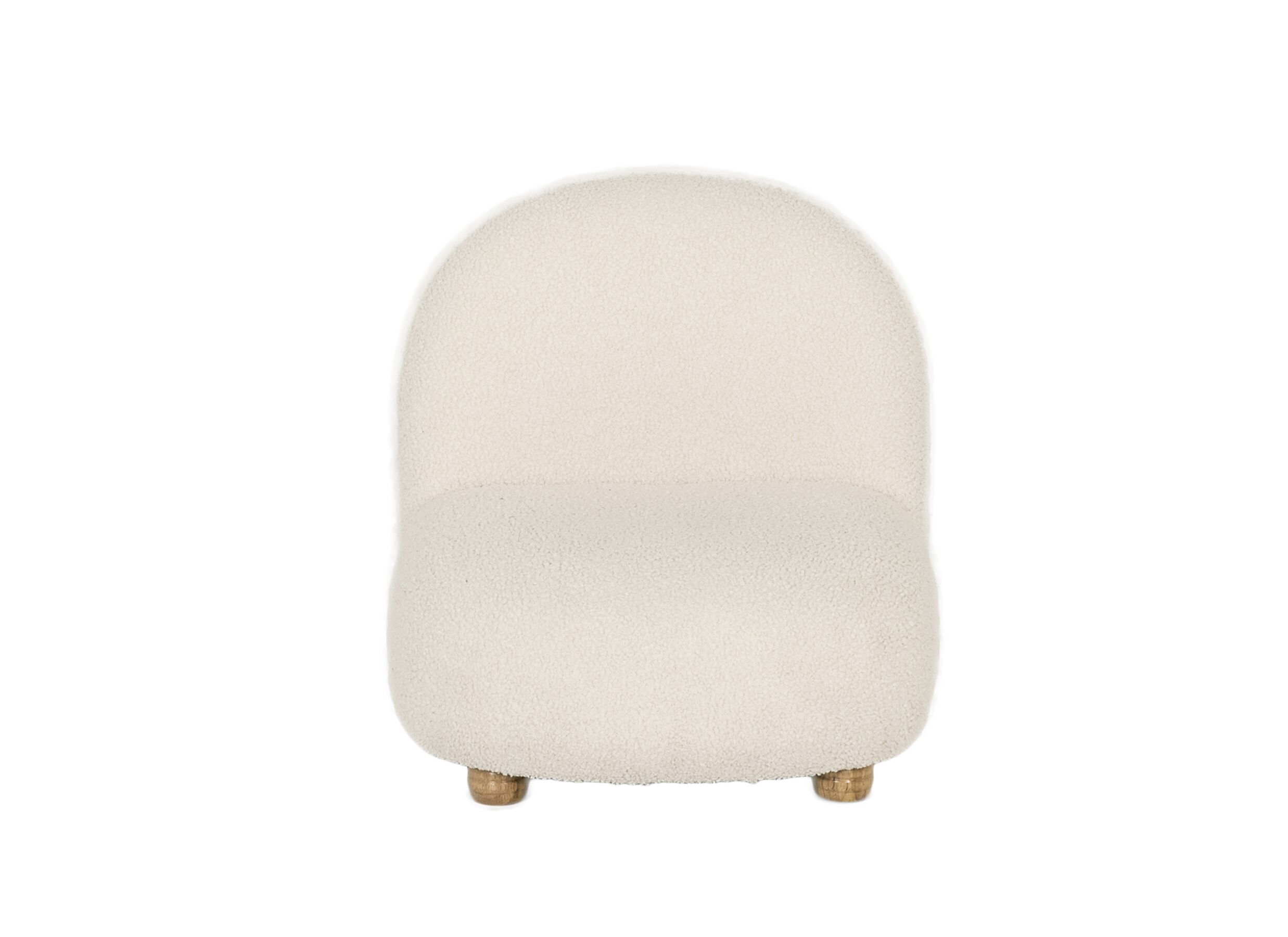 Aperçu - Fauteuil enfant Muffin 46x50x48cm - bouclé - blanc