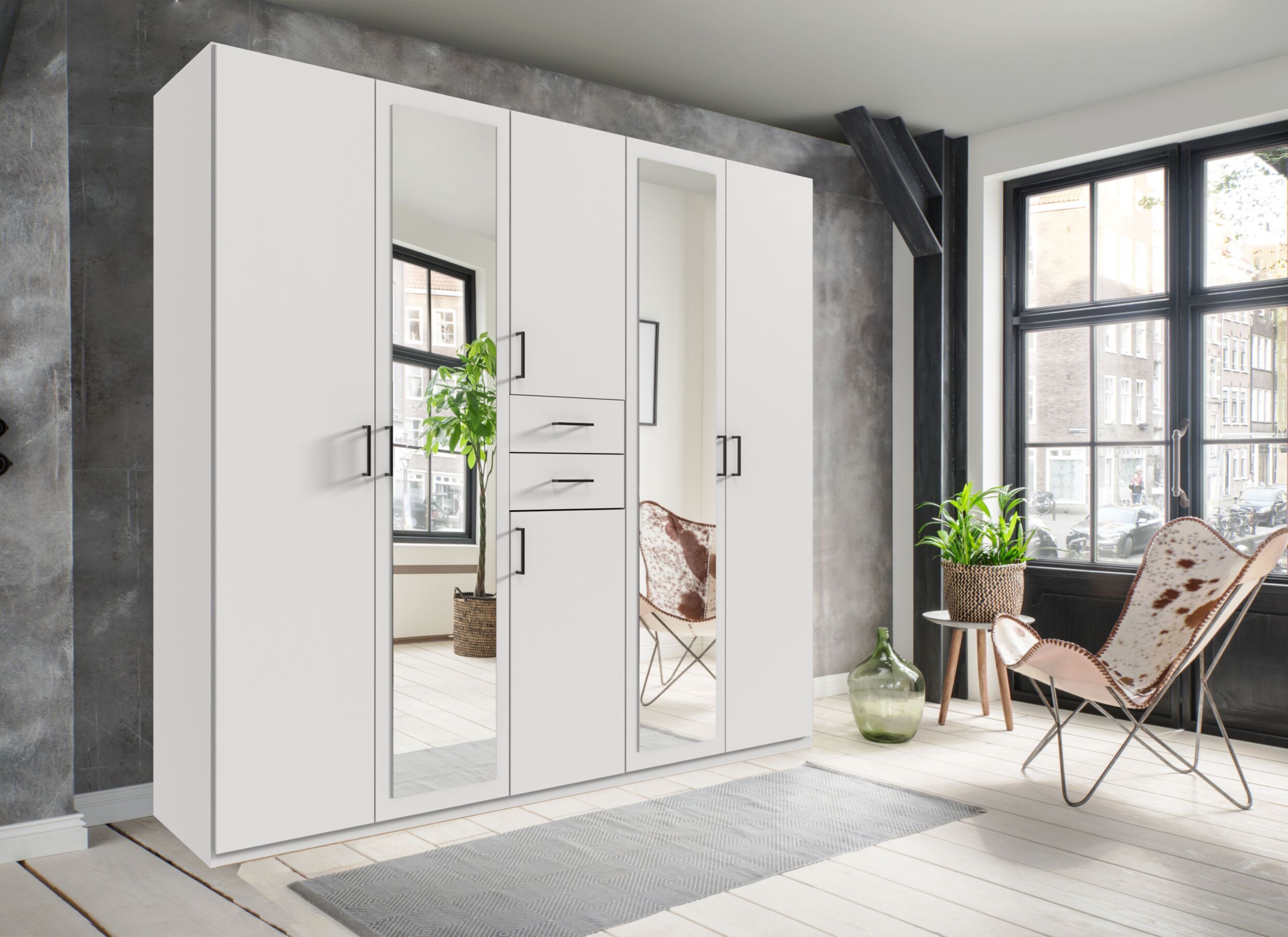 Foto ambiance - Garde-robe Diver 225cm - décor - blanc