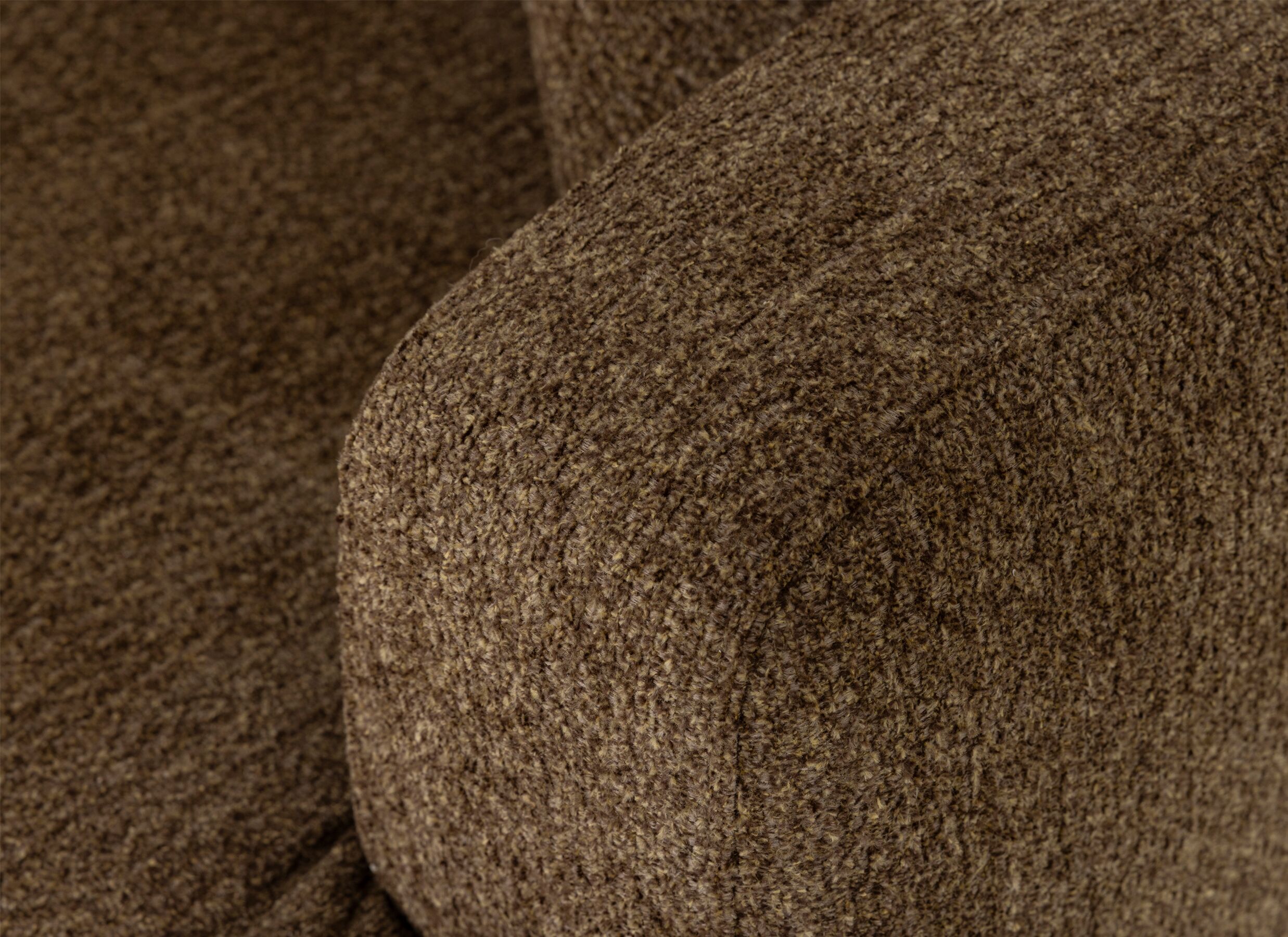 Detail - Canapé d'angle Pura 254x223cm - tissu - marron