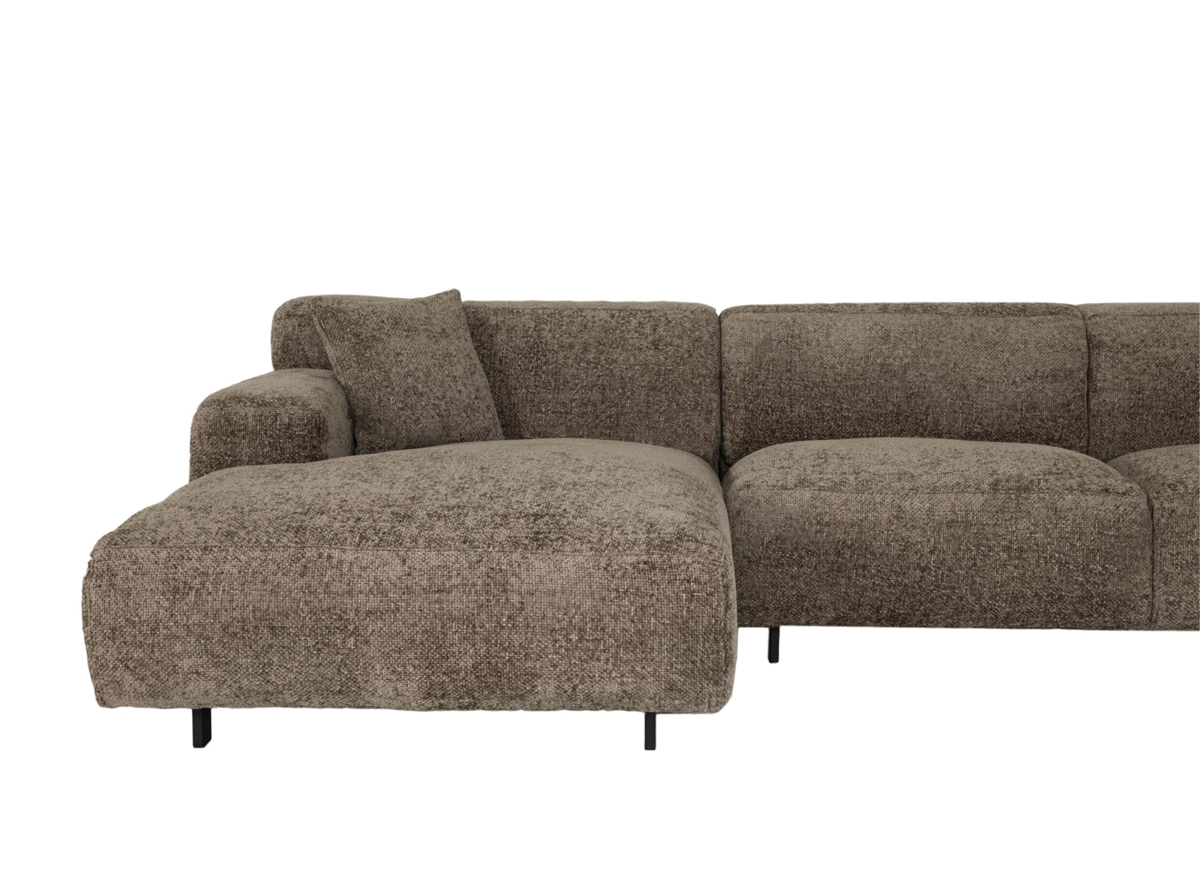 Detailfoto - Hoeksalon Konstantinopol 398x217cm - stof - taupe