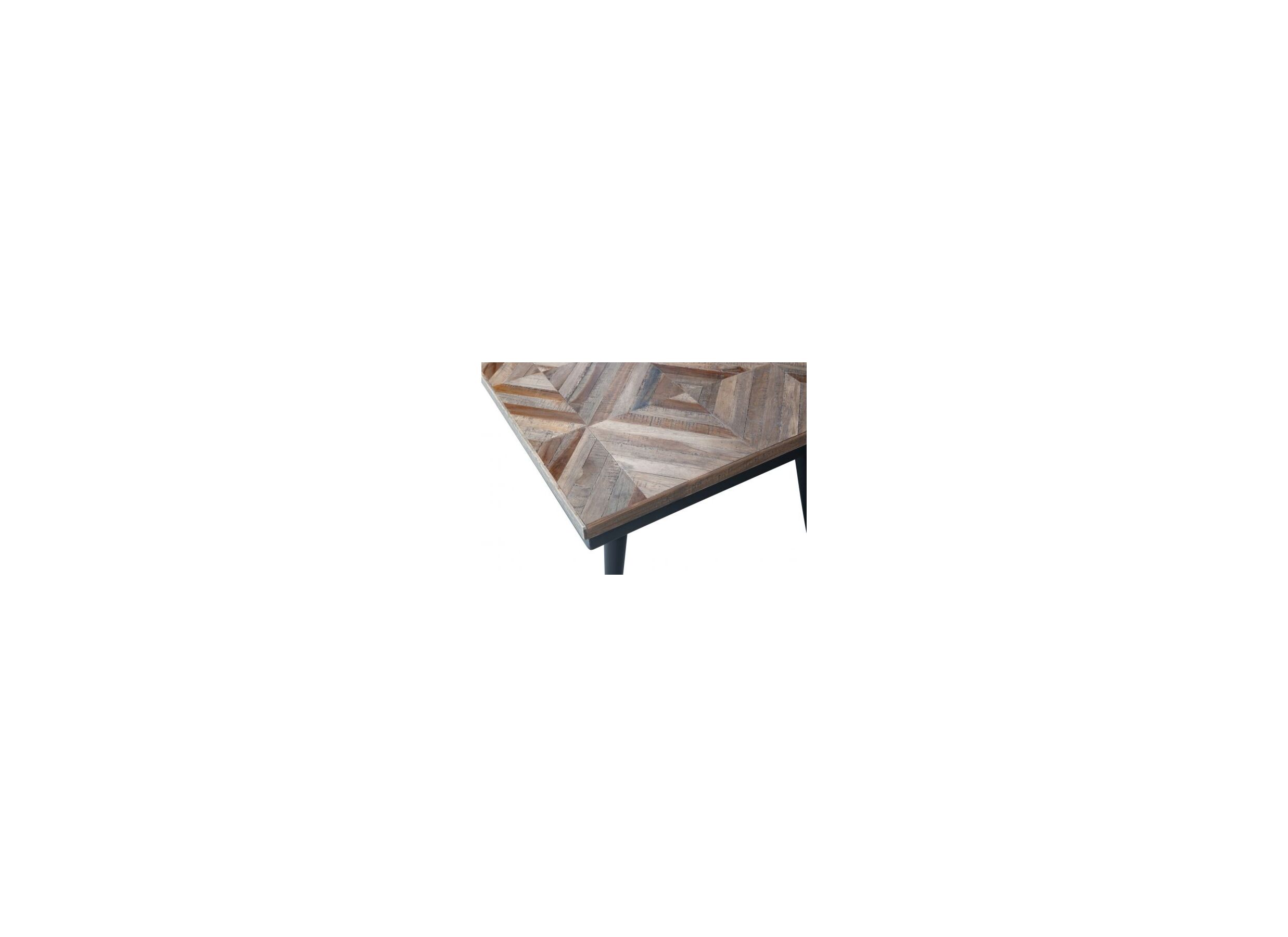 Detail - Table basse 120x60cm - bois massif - marron