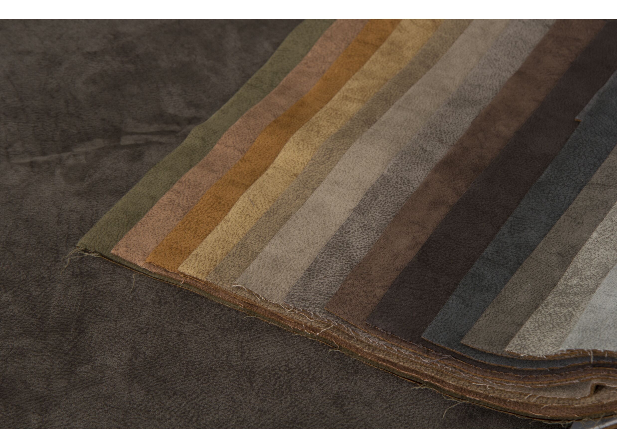 Canapé d'angle Monolithos 373x332cm - tissu - brun