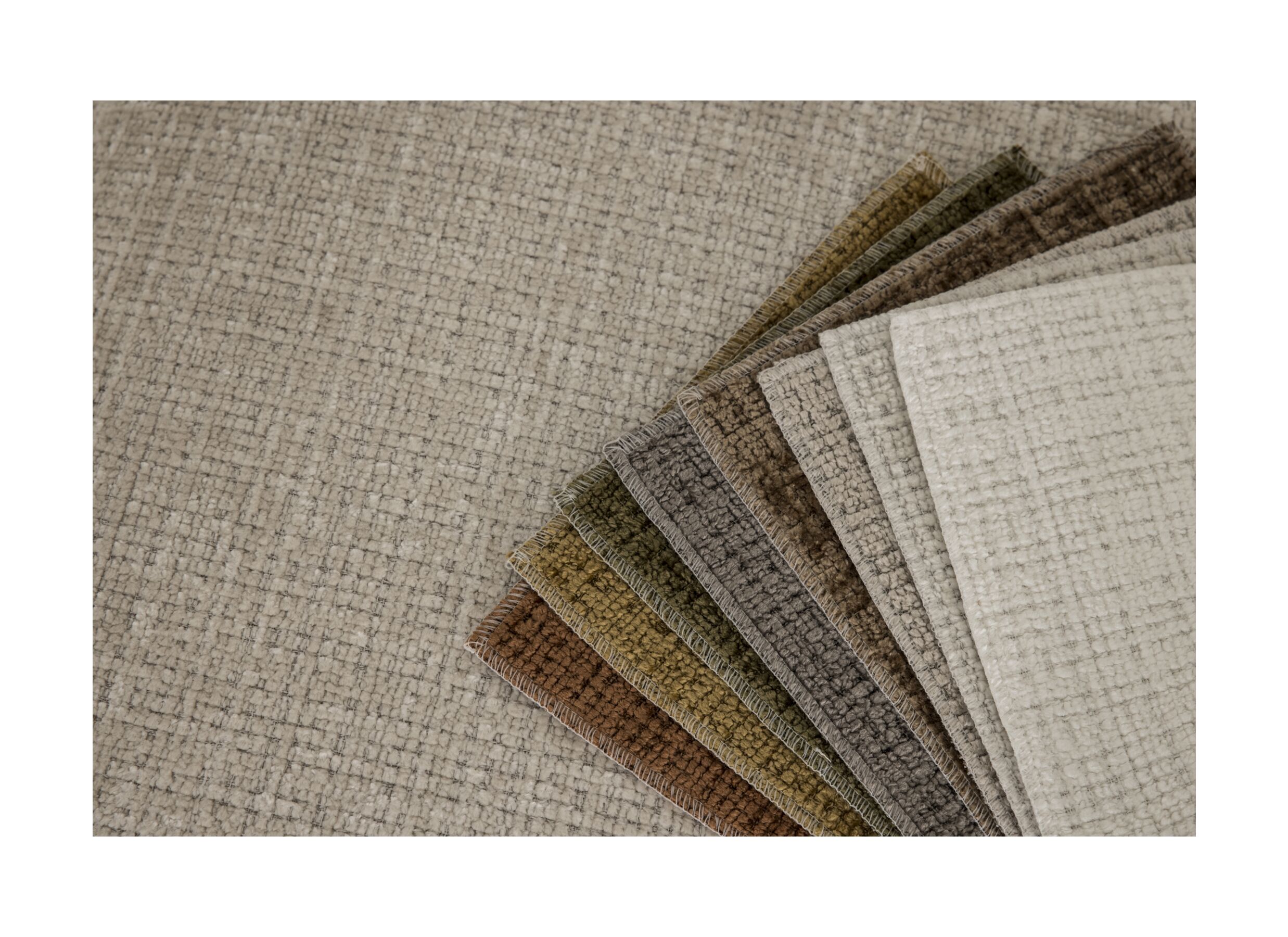 Couleurs - Canapé d'angle New Polo 430x226cm - tissu - beige