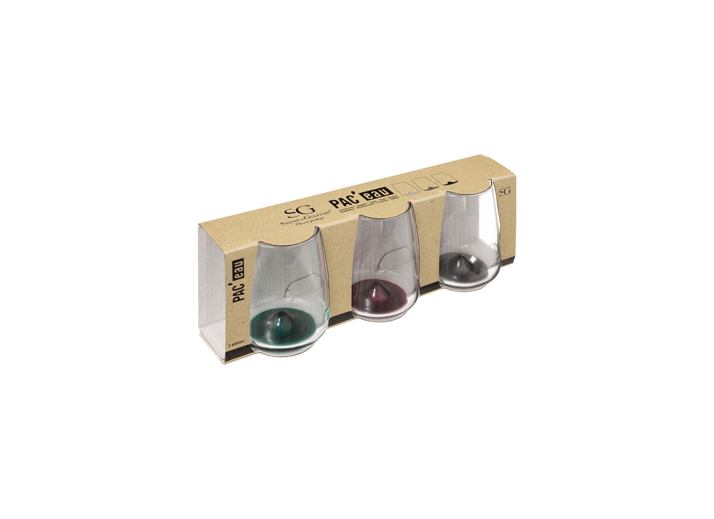 Aperçu - Verre Pac'eau 36cl - verre - transparent lot de 3