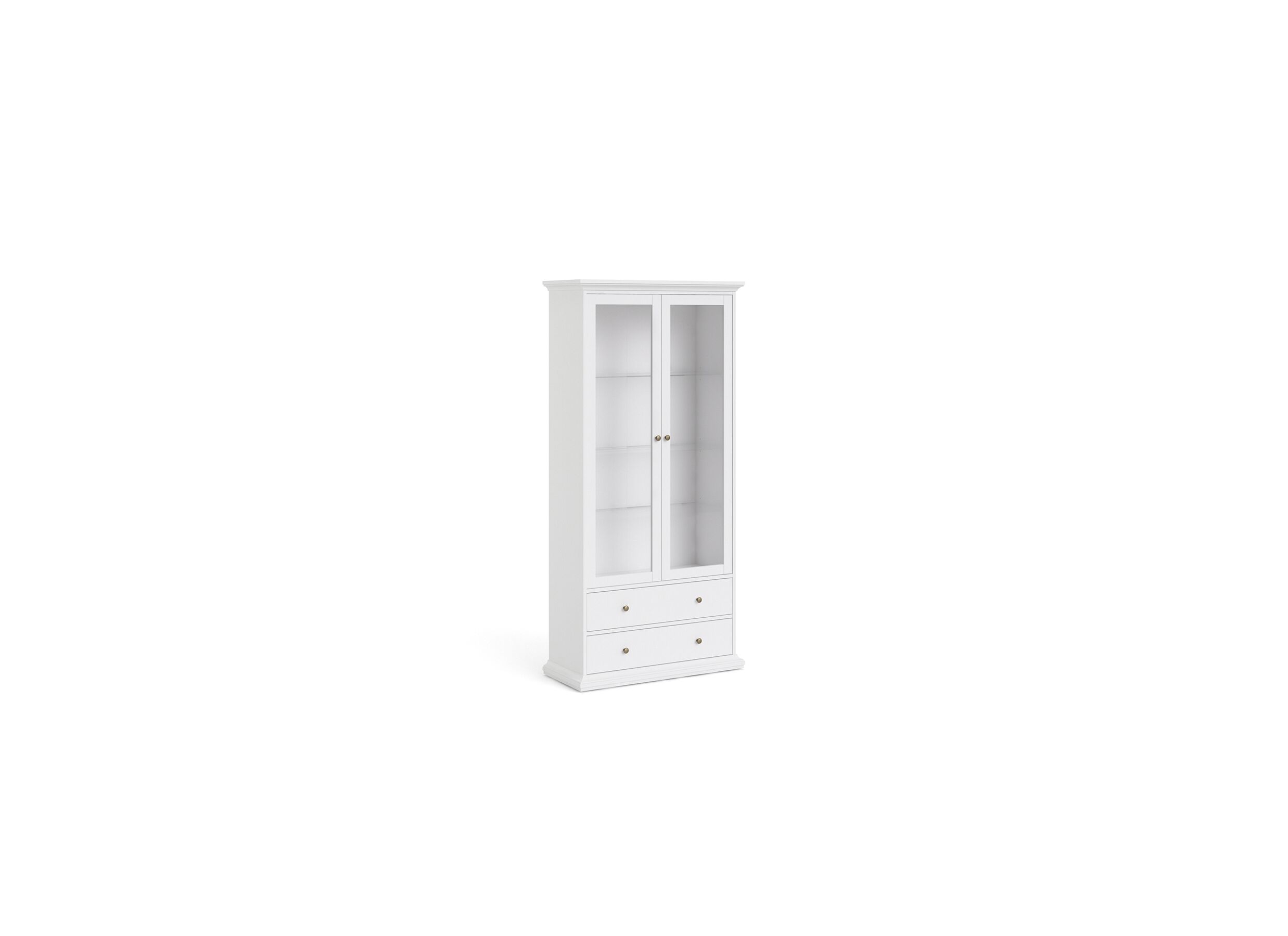 Vitrinekast Paris 96cm - decor - wit