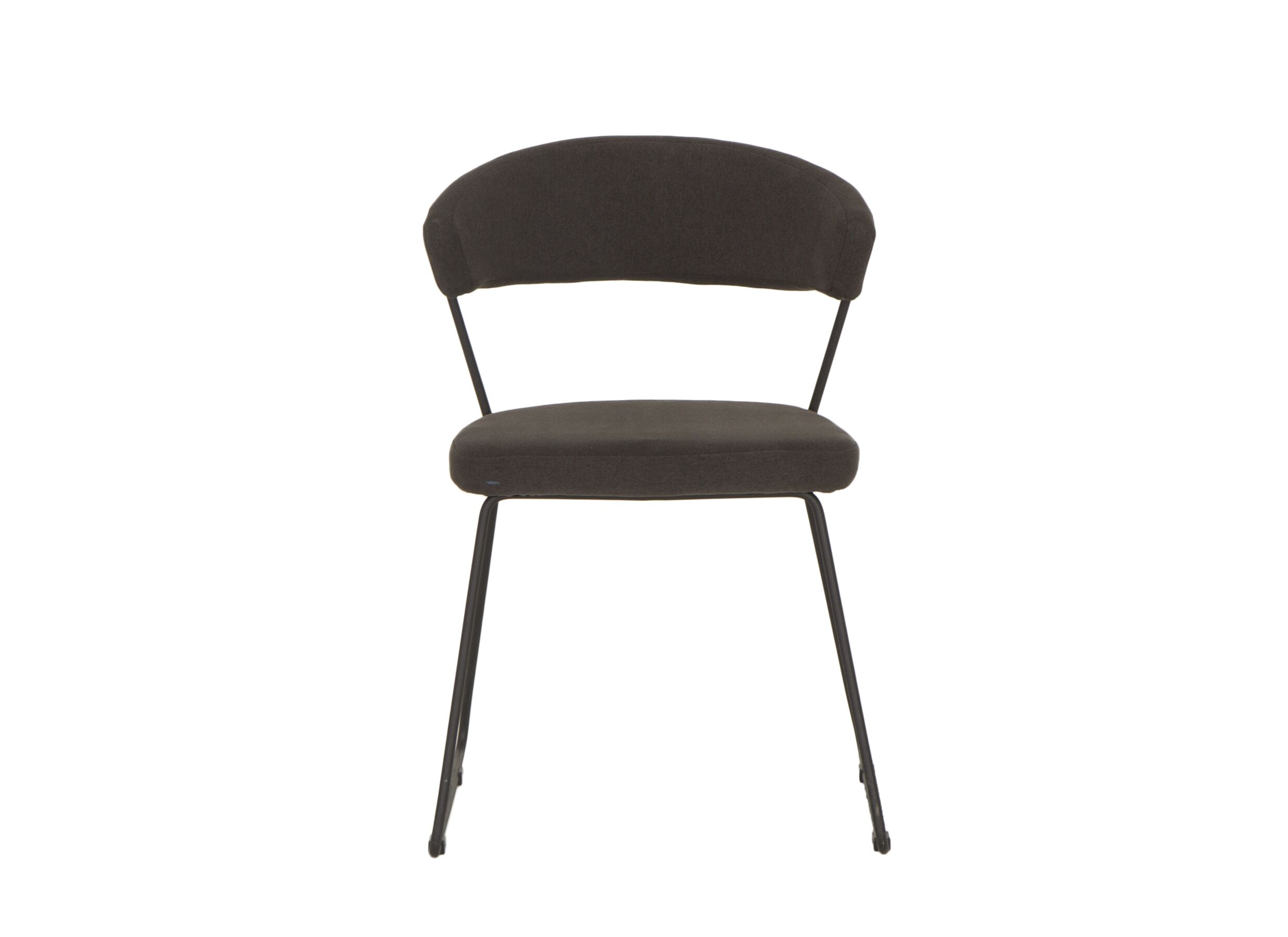 Stoel Viet 47,5x52,5x76cm - polyestervezel - donkergijs