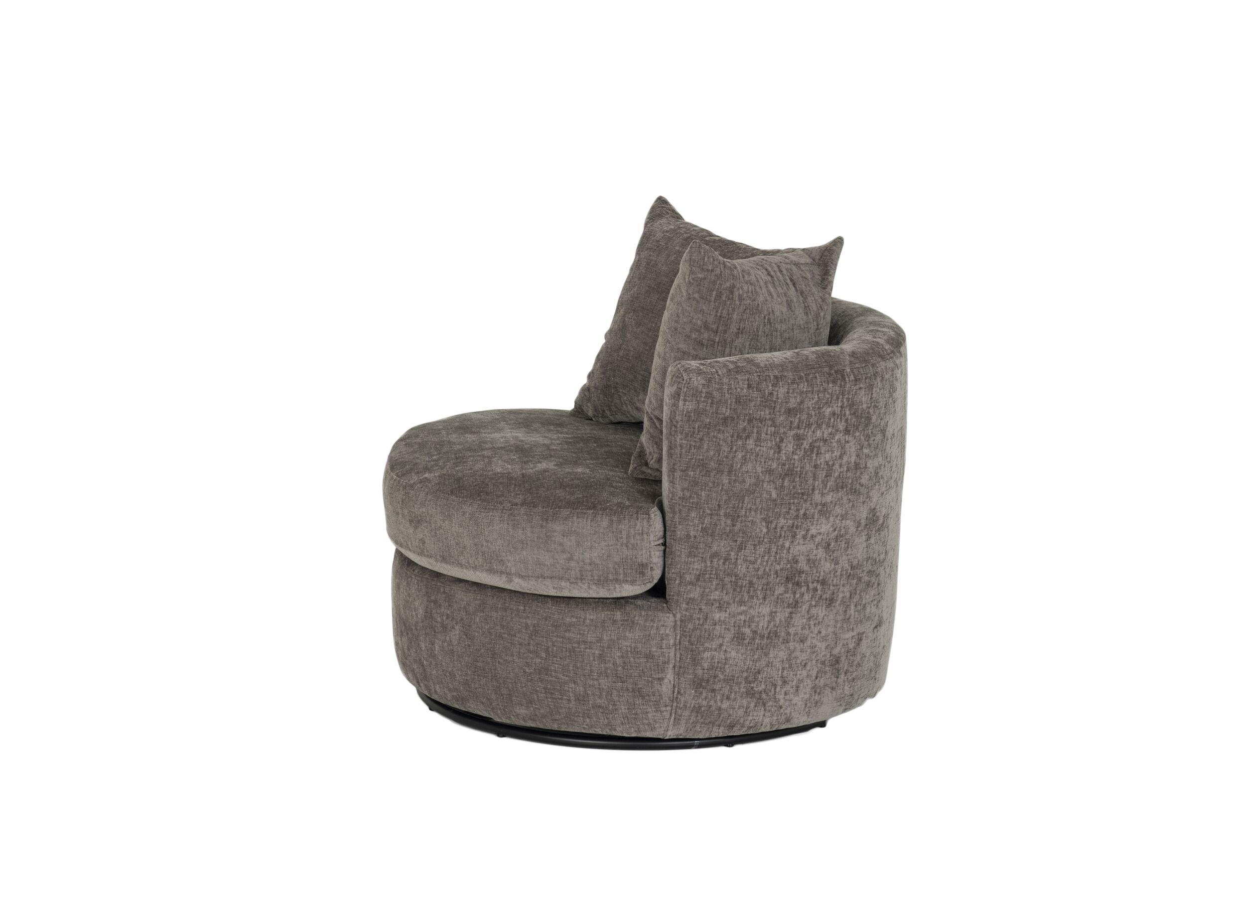 Overzichtsfoto - Draaifauteuil Dynamo 93,5x88x84cm - stof - donkergrijs