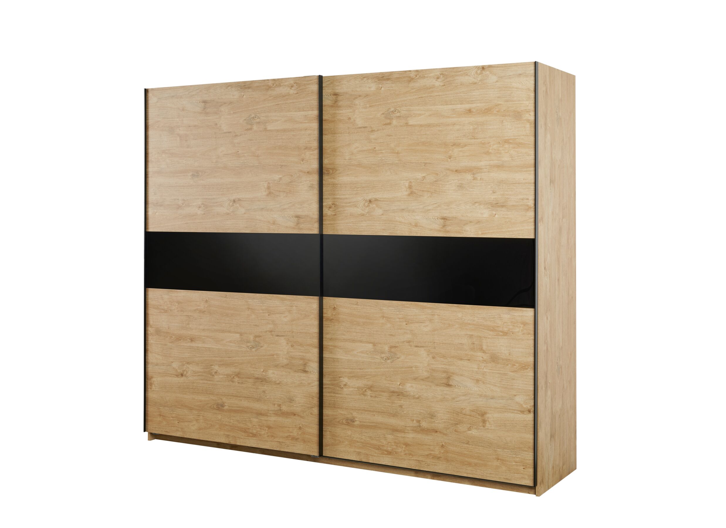 Armoire à portes coulissantes Clara 250cm - Armoire à portes coulissantes Clara 250cm - mélamine - golden oak