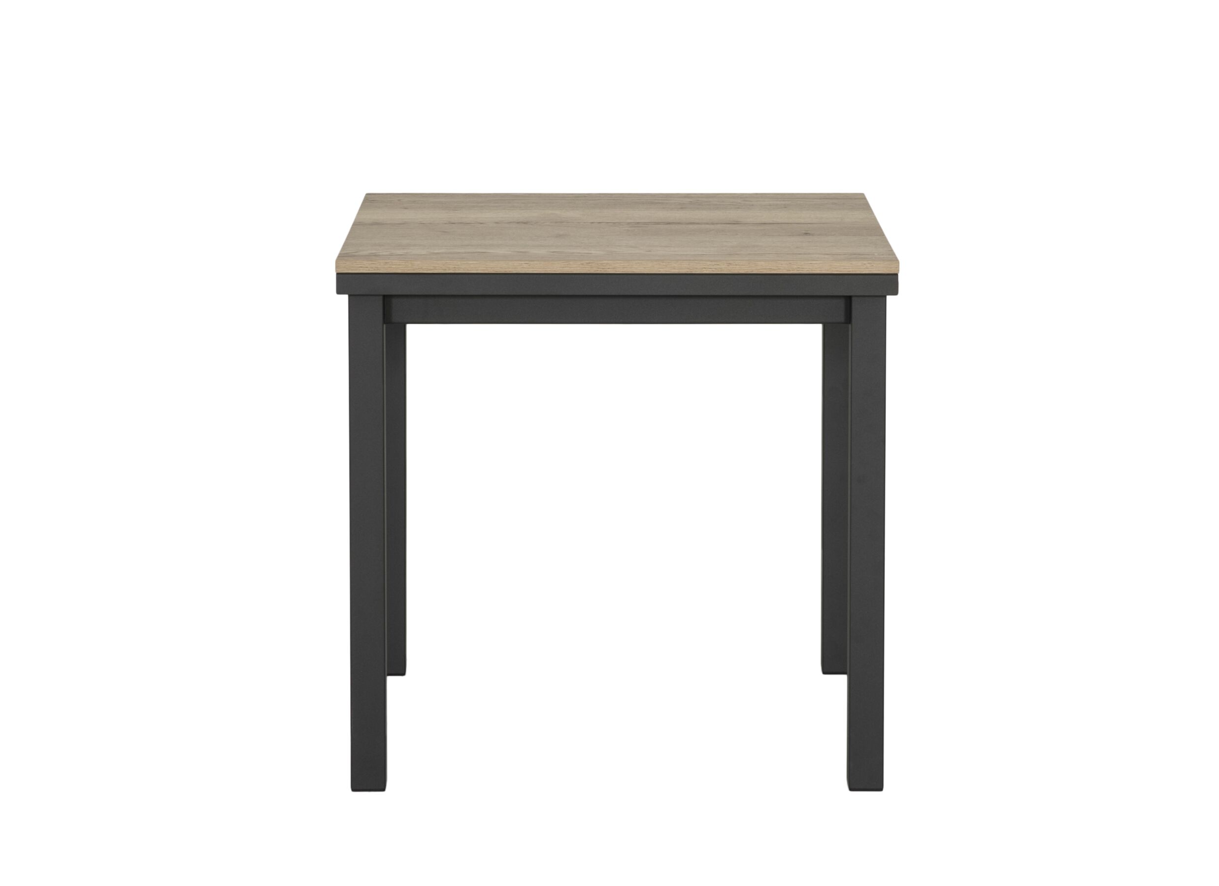 Aperçu - Table Vienna 80/140x80cm - chêne massif/métal - naturel/anthracite