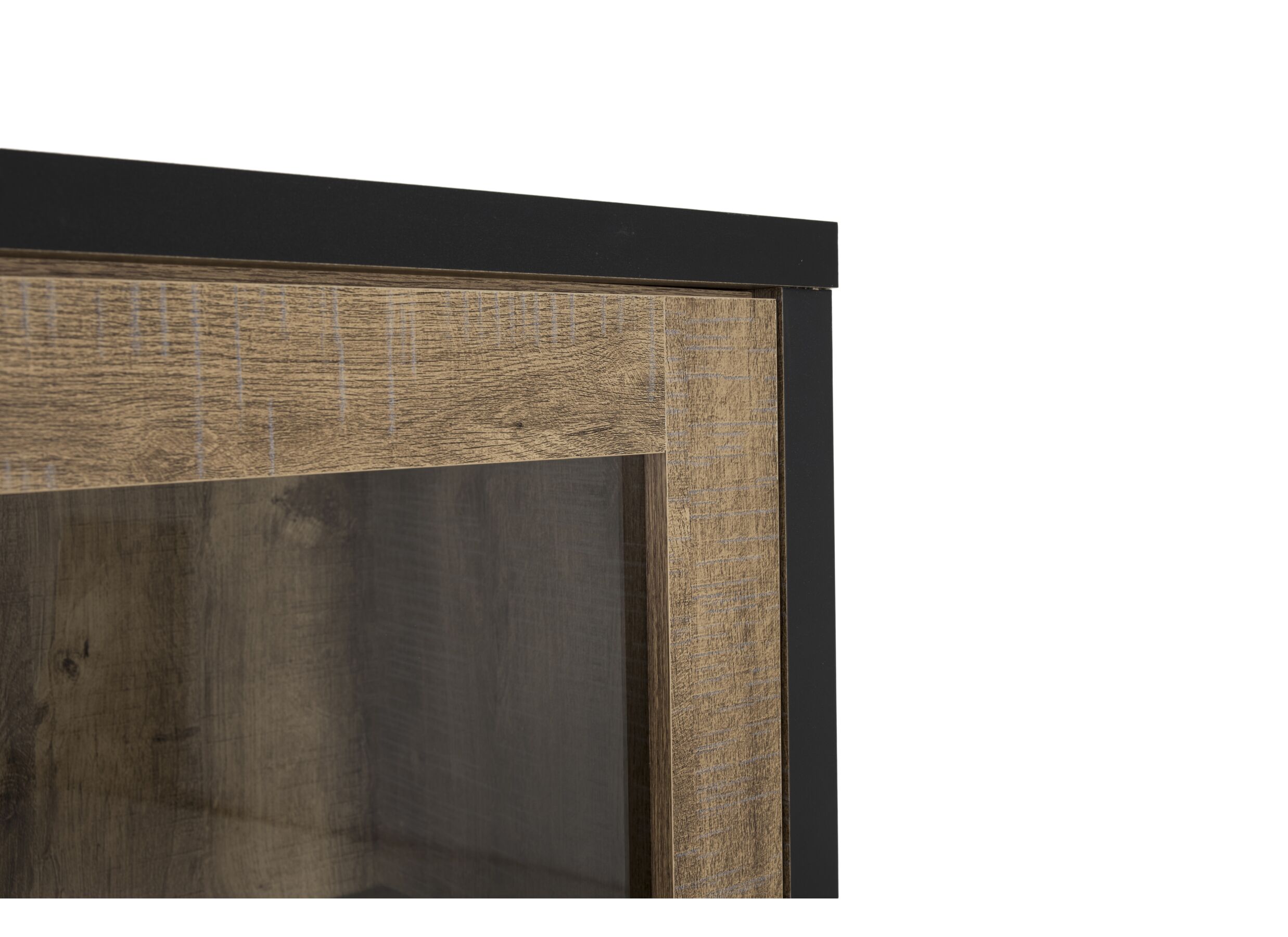 Vitrinekast Esther 110cm - decor - industrial oak