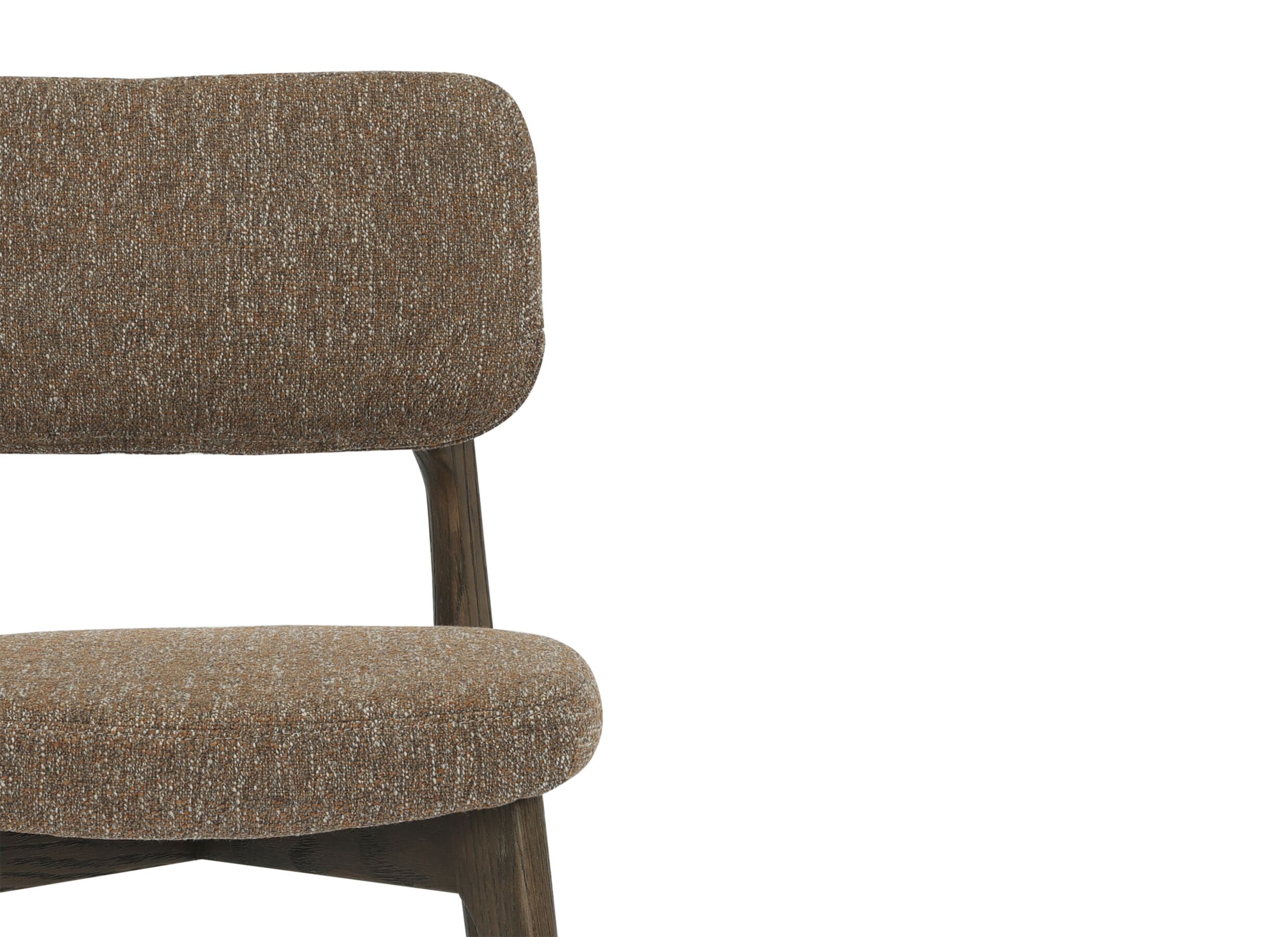 Detailfoto - Stoel Ray 54x50x83cm - stof - toffee
