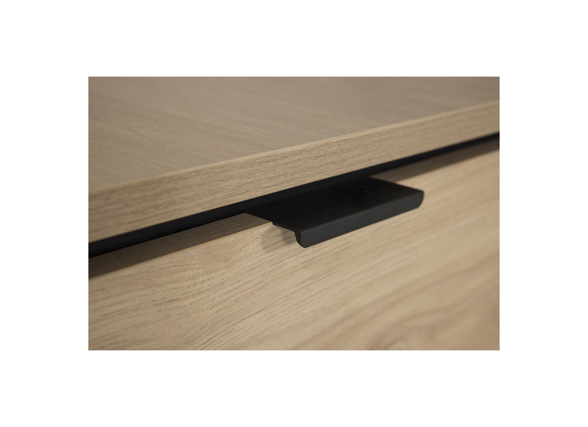 Detail - Table basse Token 130x170cm - décor - chêne avec rangemant