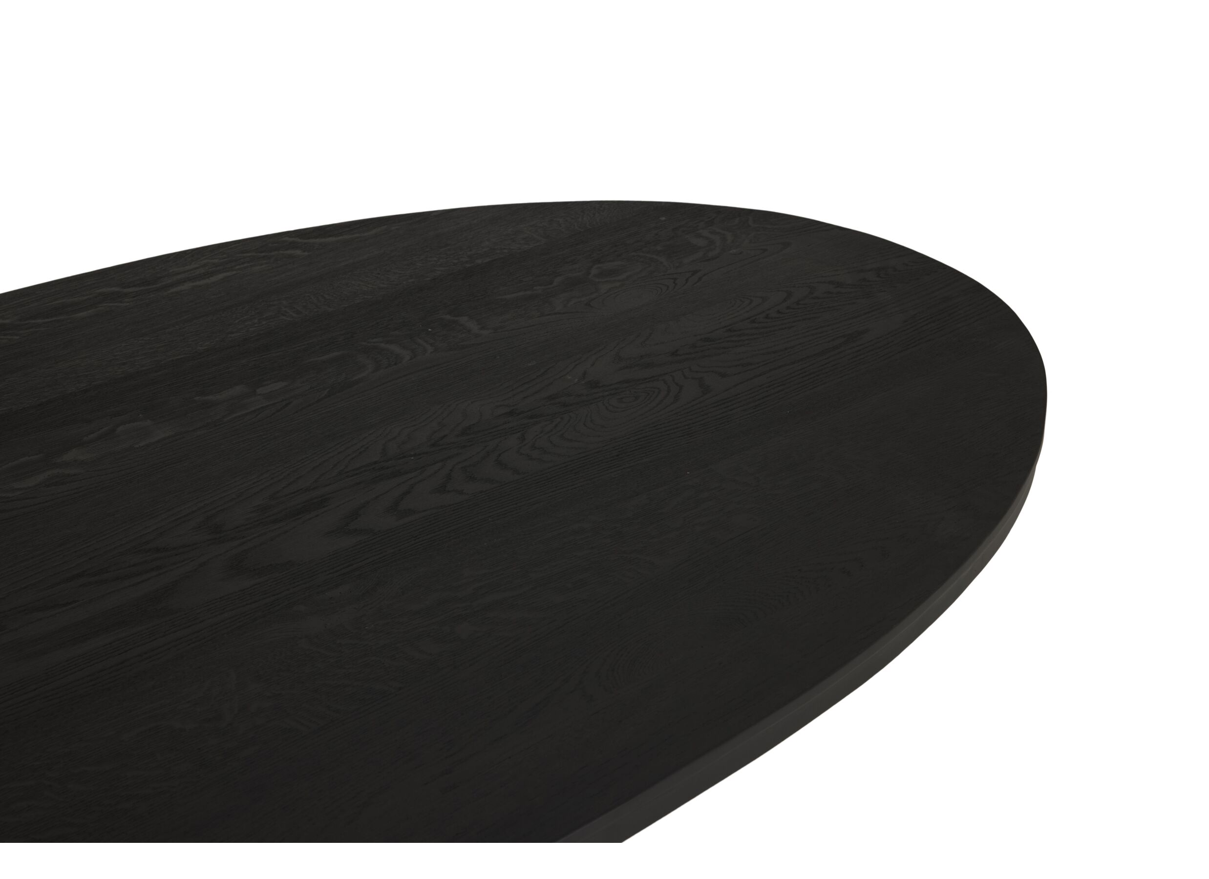Table Mauri 250x128cm - chêne massif - noir