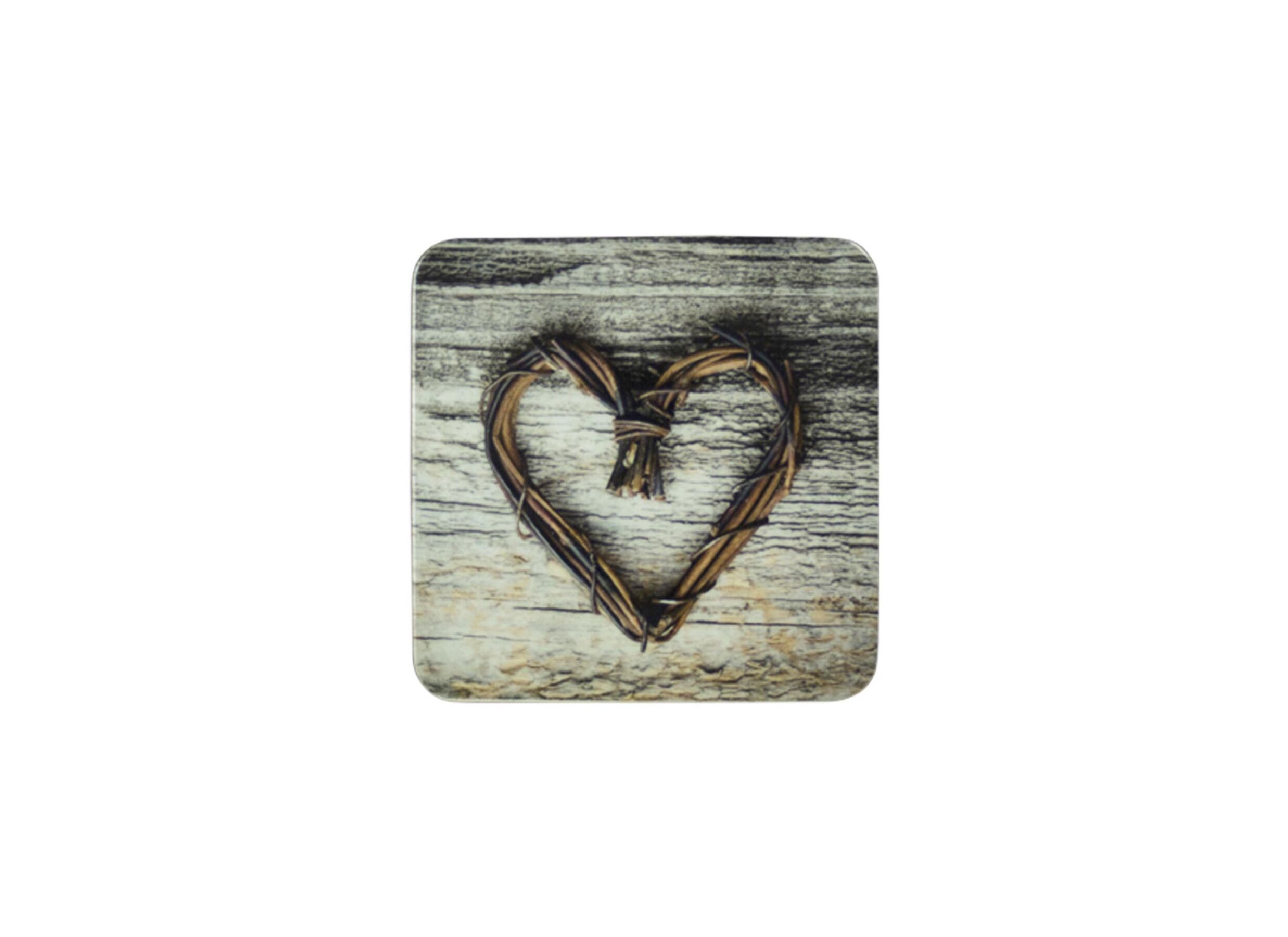 Sous-verre Heart 10x10cm - Sous-verre Heart 10x10cm, lot de 6