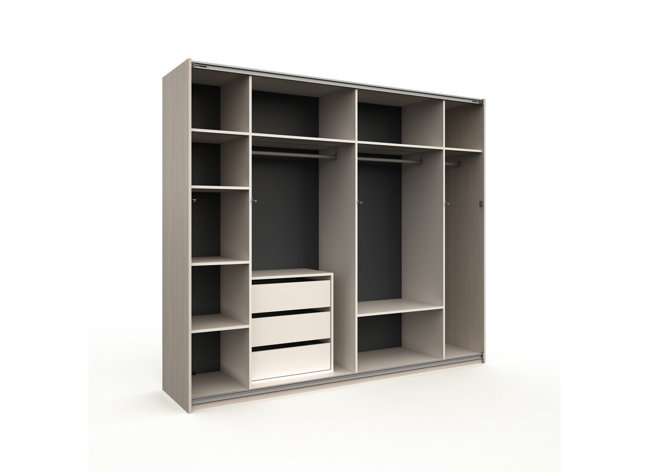 Setfoto - Schuifdeurkast Lola 250cm - melamine - bolivar wood
