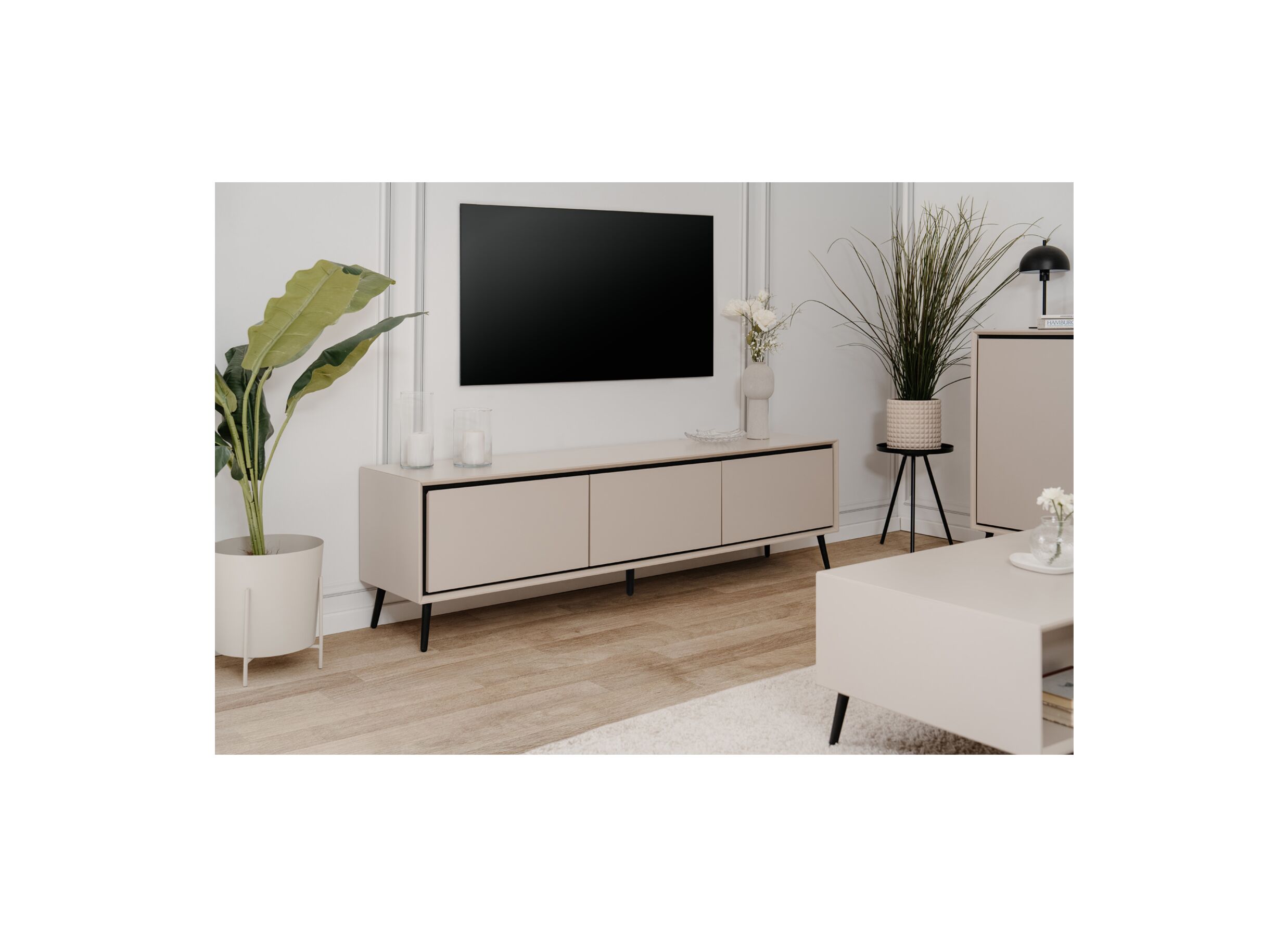 Foto ambiance - Meuble TV Arona 175cm - melamine - capuccino