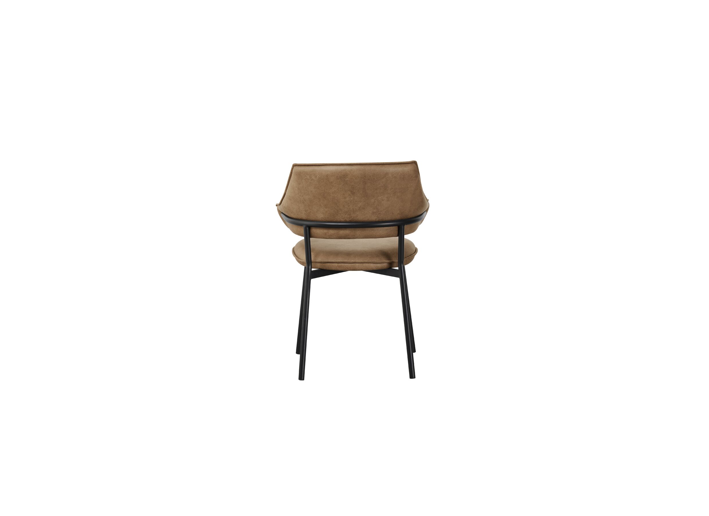Overzichtsfoto - Stoel Boxer 62x47x83cm - stof - bruin