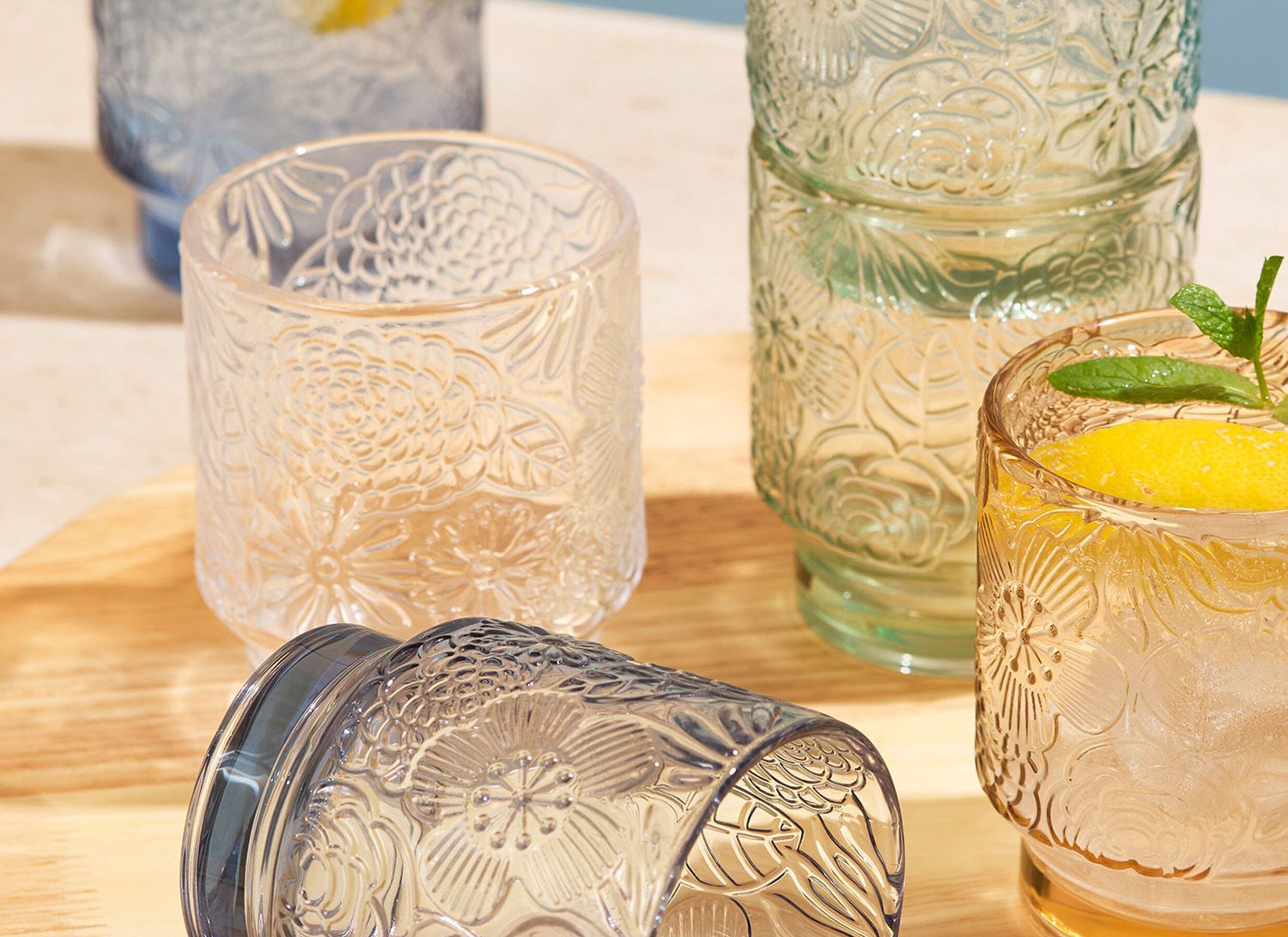 Foto ambiance - Verre Flora 30cl - verre - transparent lot de 4