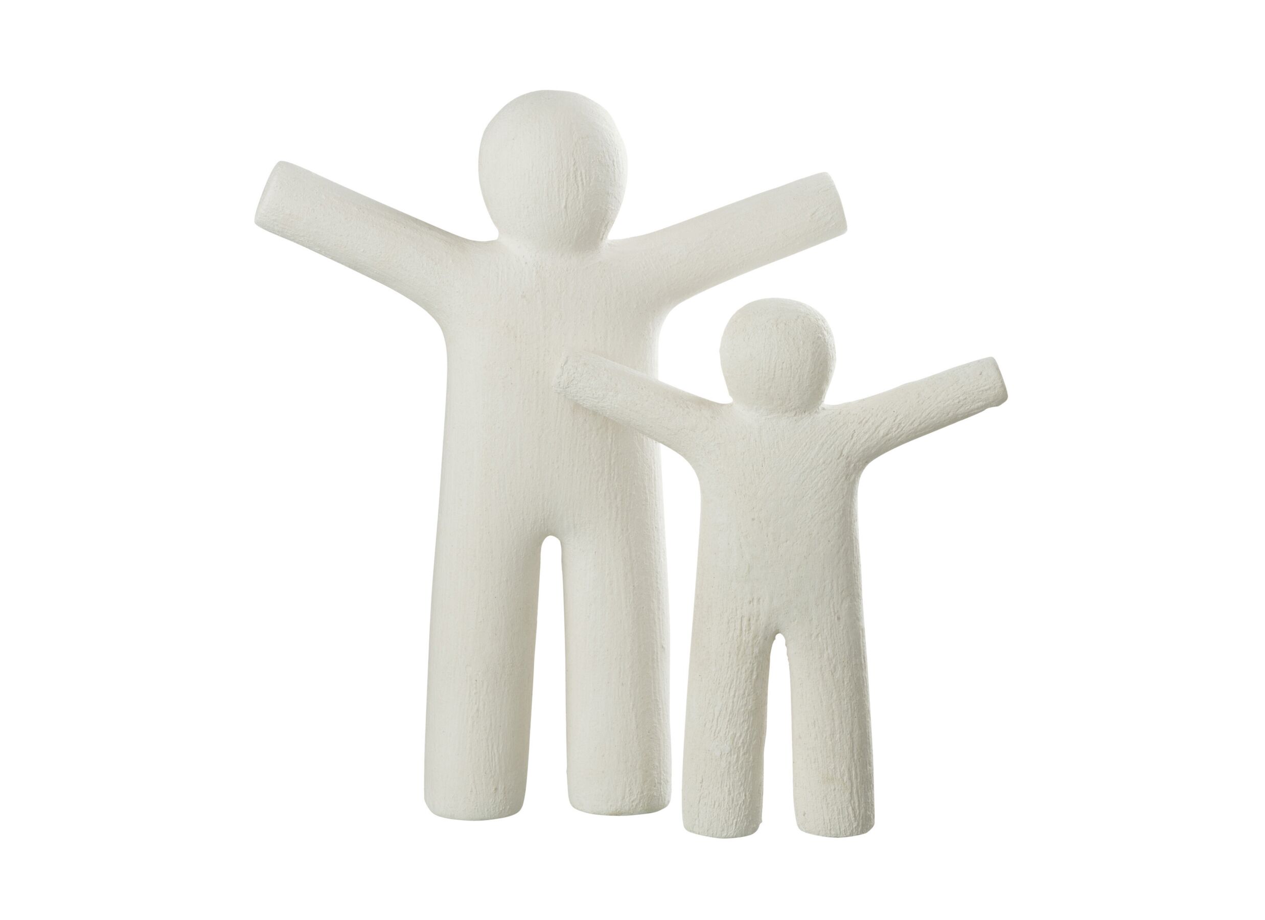 Photo ensemble - Figurine Petit Maurice L H41,5cm - polyrésine - blanc