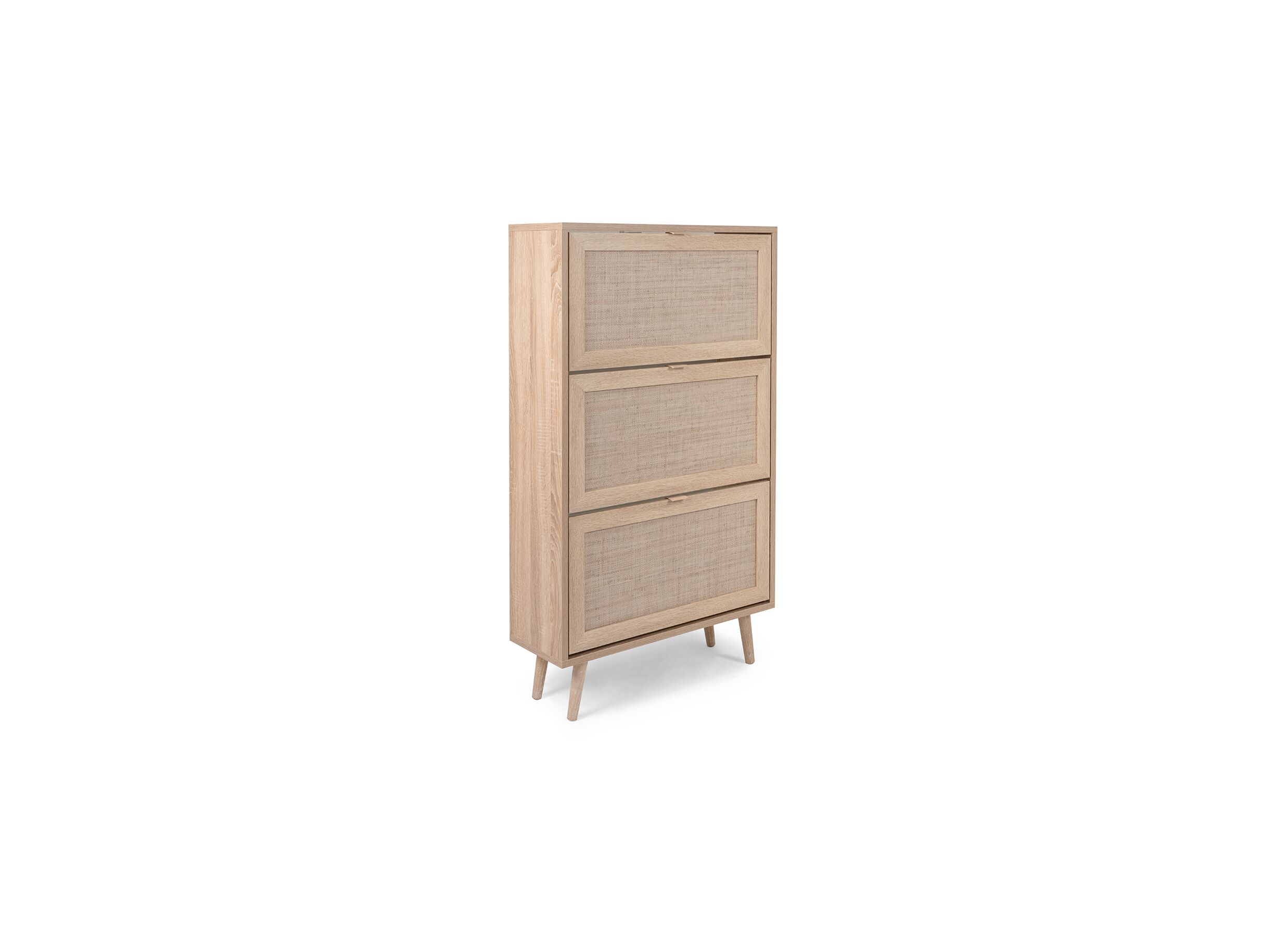 Schoenenkast Bali 70x24x125cm - melamine - sonoma eik