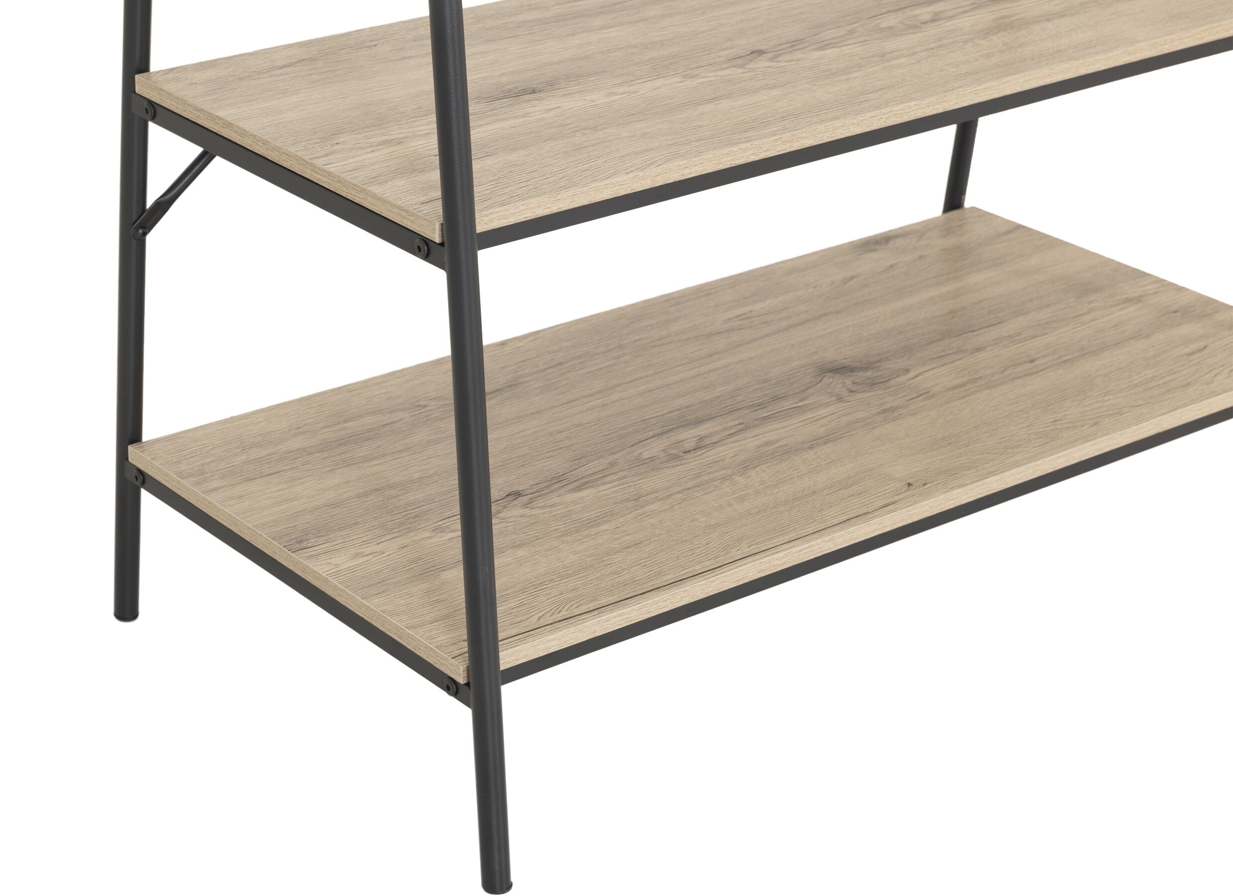 Detailfoto - Kledingrek Hive 95,5x46x165cm - decor & metaal - white ash & zwart