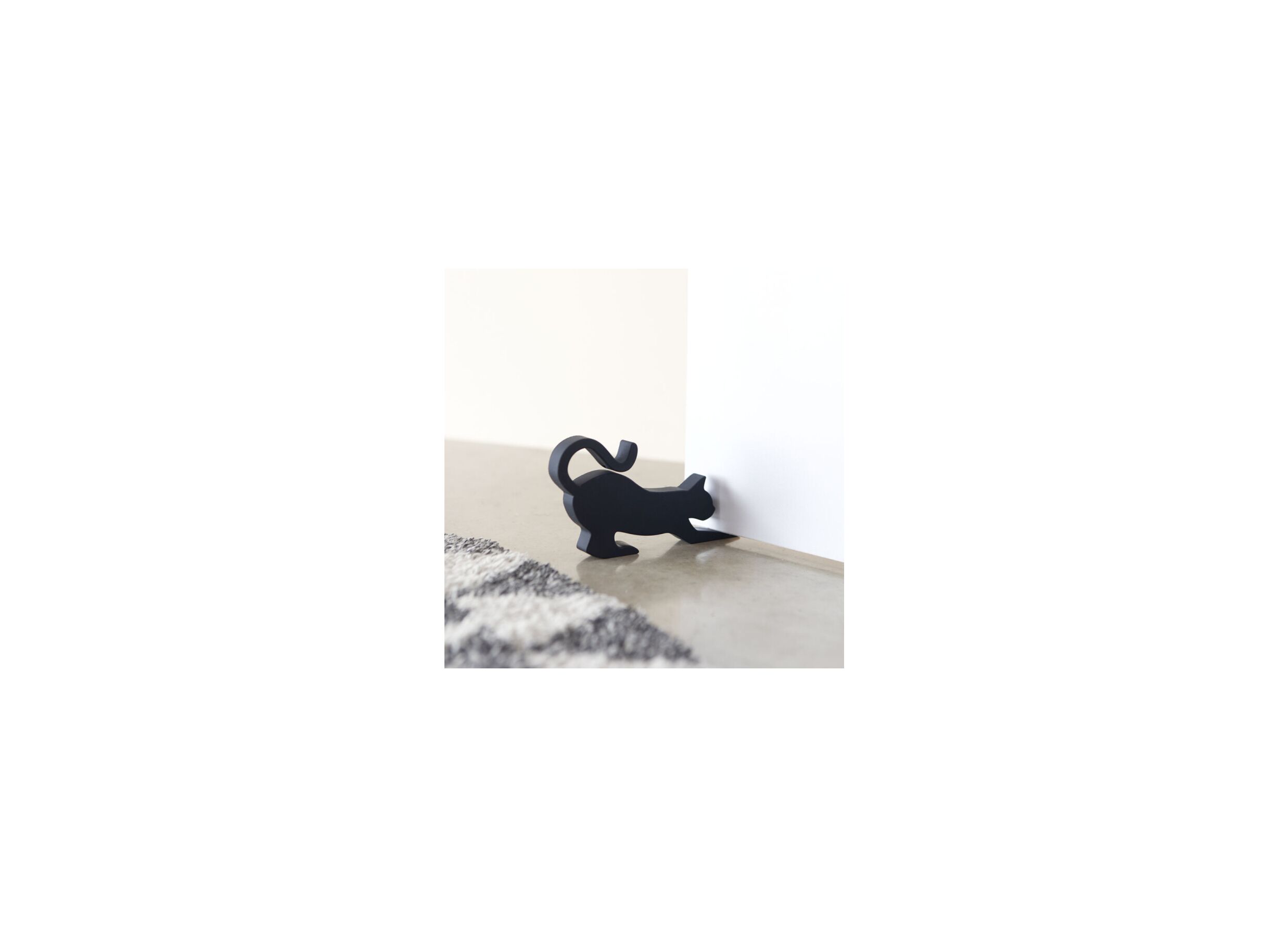 Foto ambiance - Cale-porte Chat noir