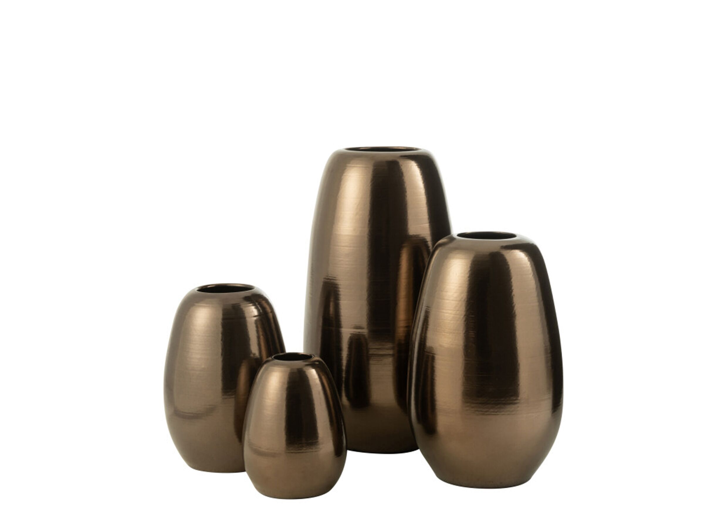 Overzichtsfoto - Vaas H70cm - porselein - goud