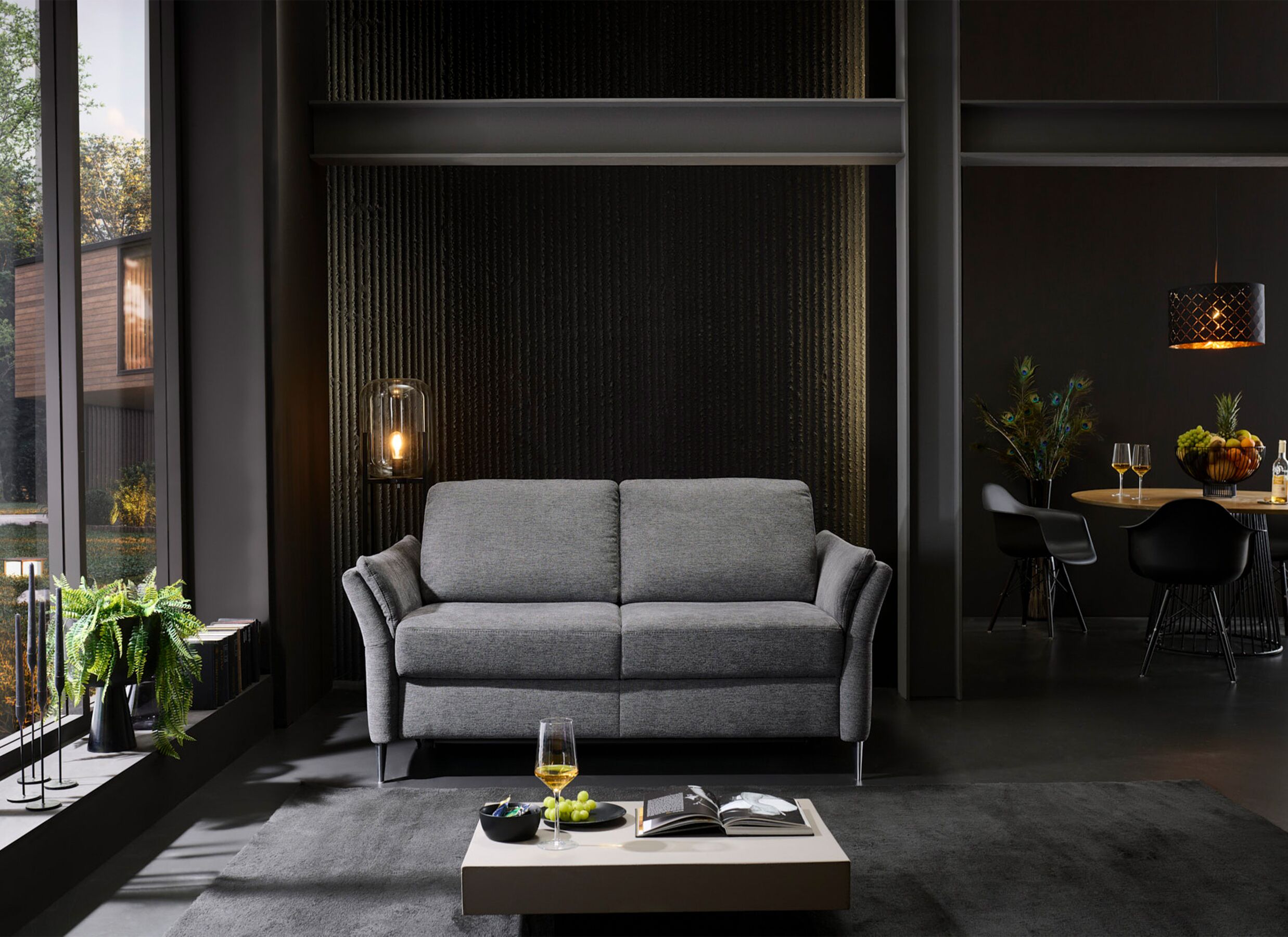 Sfeerfoto - Zetelbed Alea 2-persoons - stof - antraciet