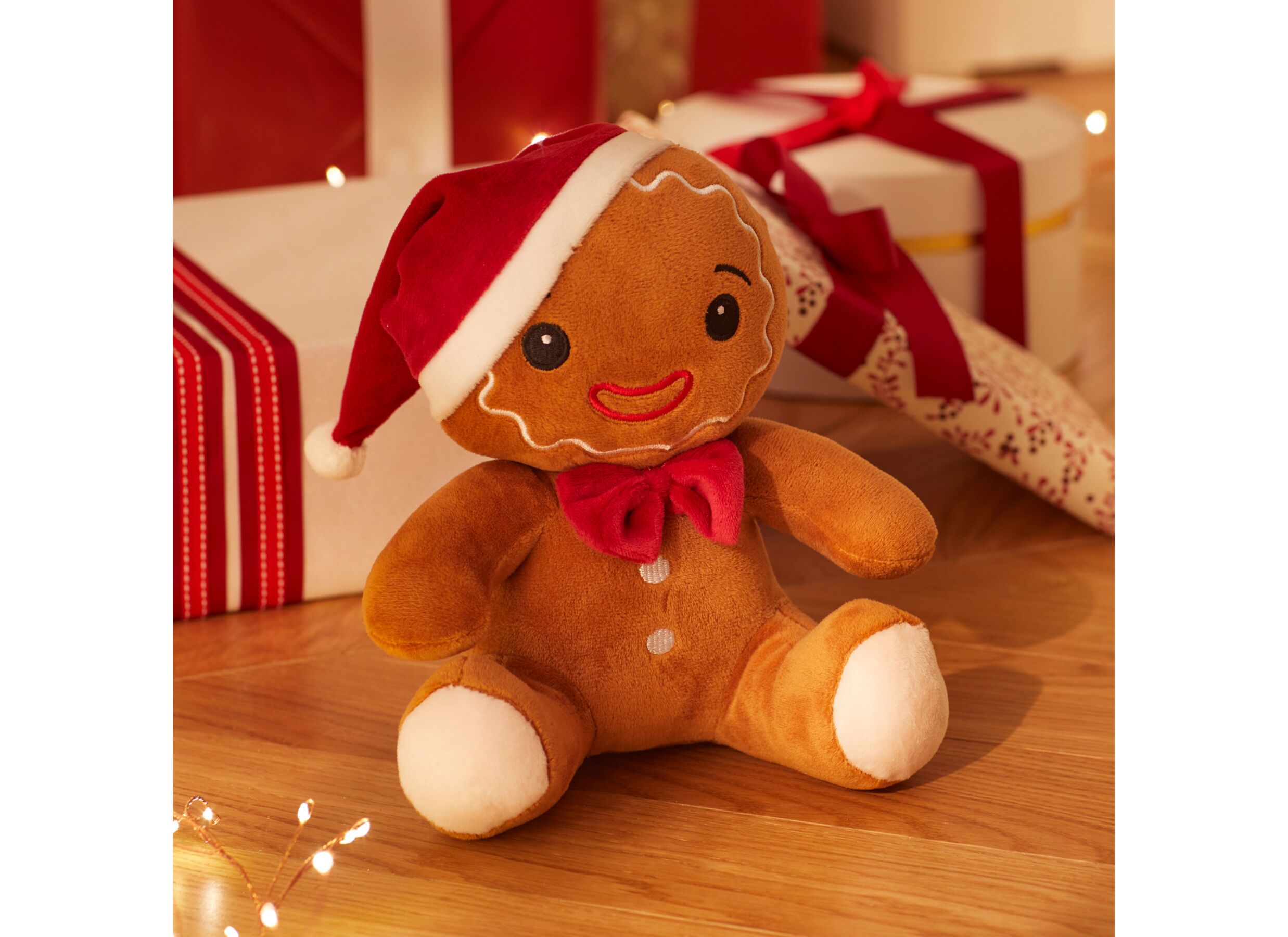 Foto ambiance - Décoration de Noël Pain d'épice H25cm - tissu - multicolor