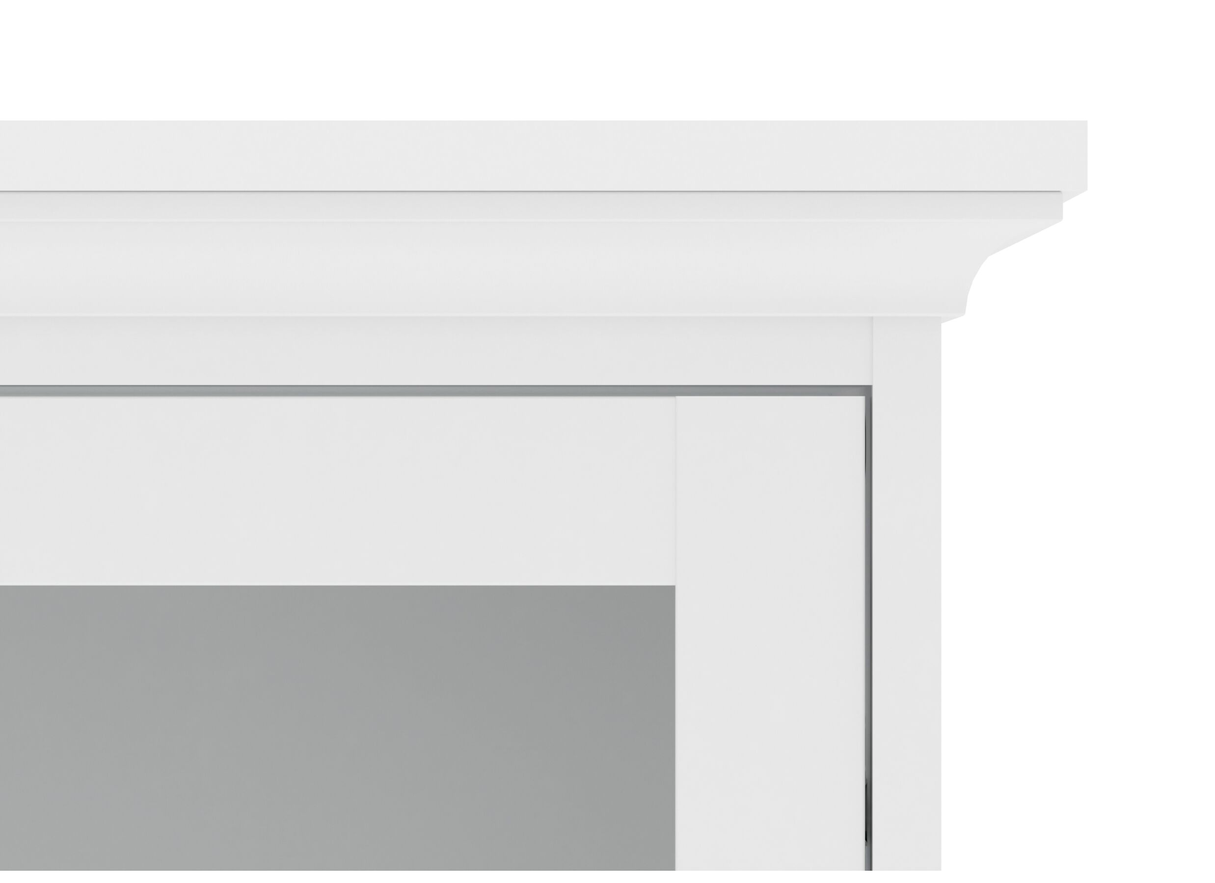Vitrinekast Paris 96cm - decor - wit