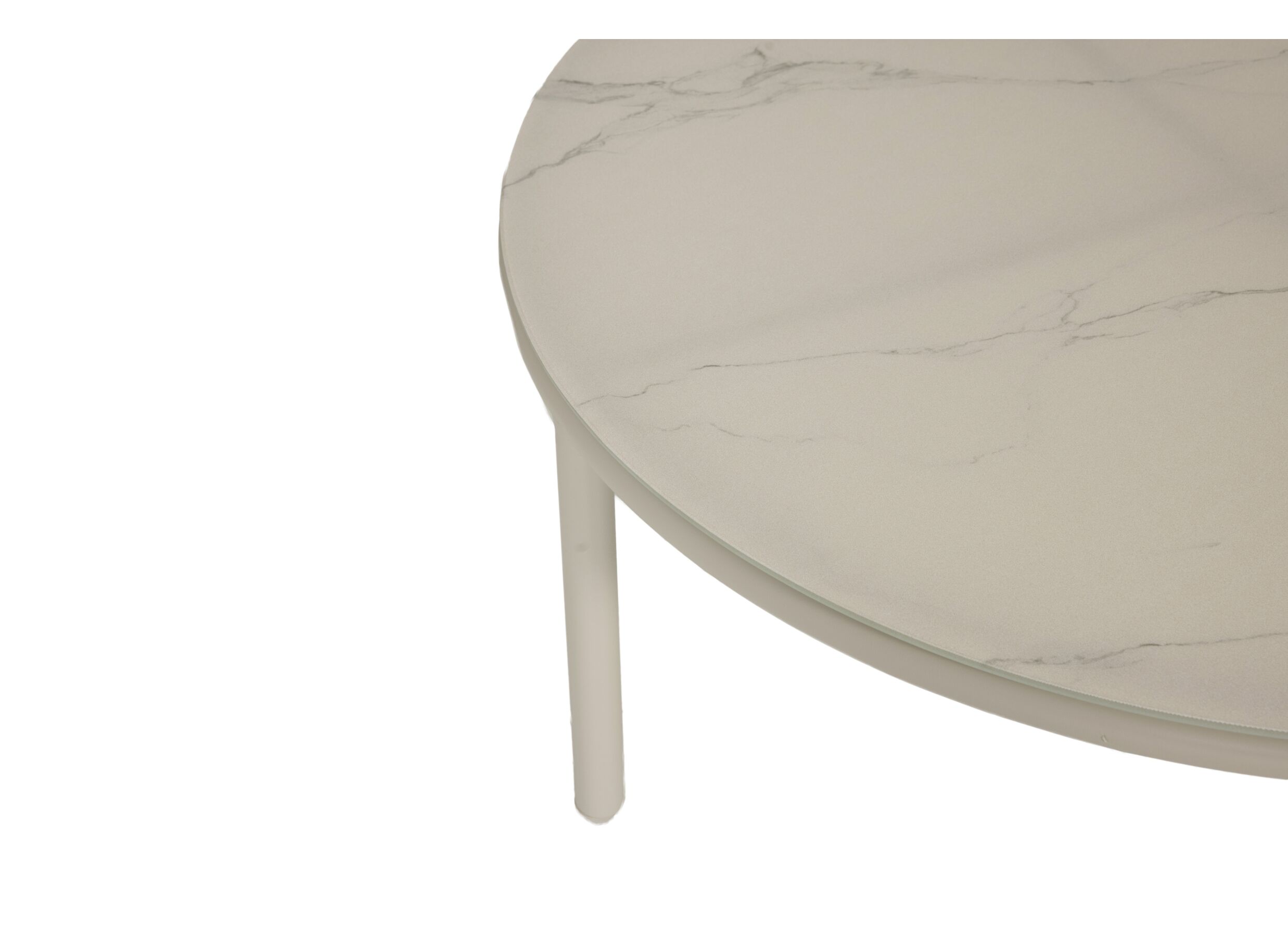 Detail - Salon lounge Scarabeo 188x188cm - aluminium - coussins en olefin - beige